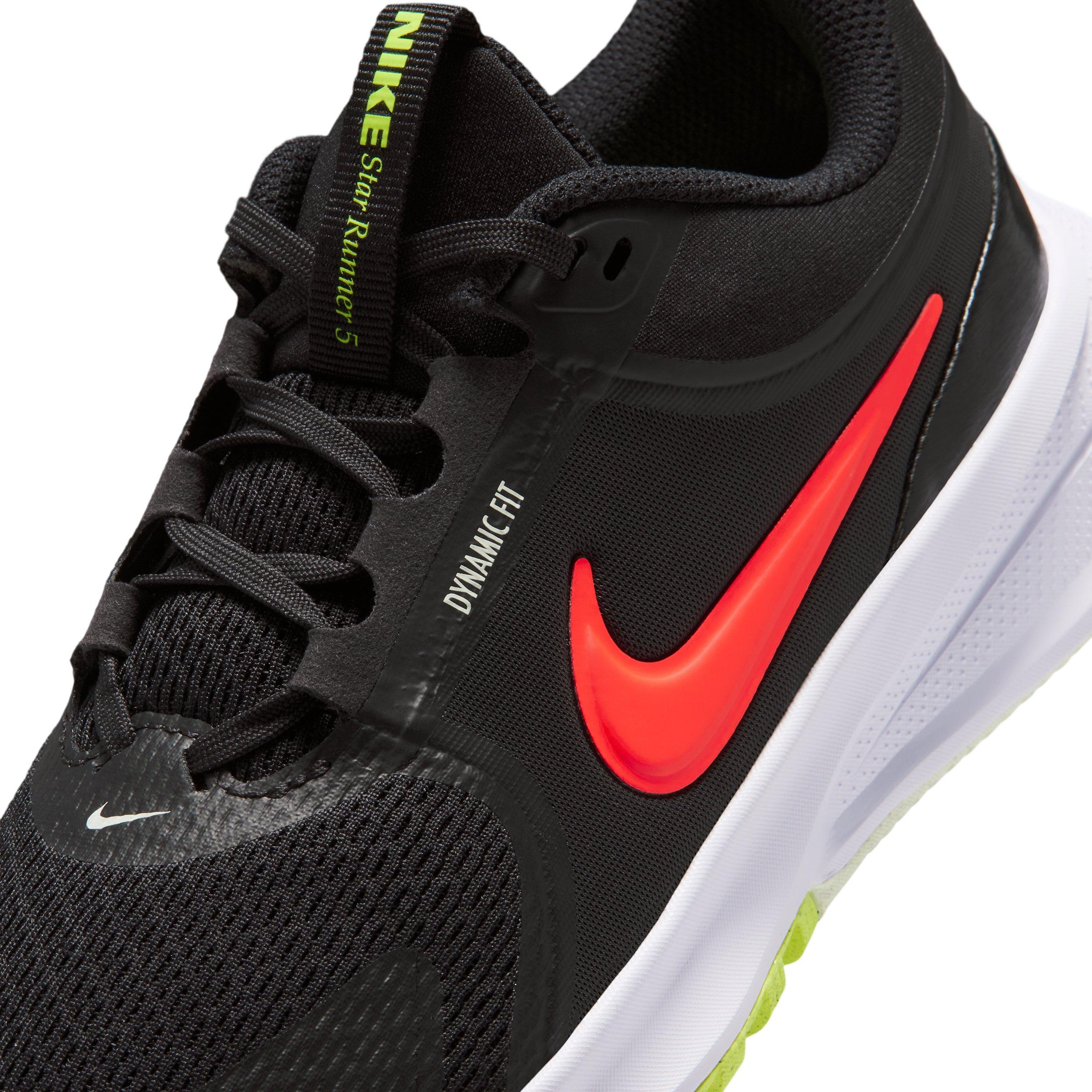 Nike Star Runner 5 "Black/Anthracite/Volt Tint/Bright Crimson" Grade School Boys' Running Shoe - BLACK/ANTHRACITE/VOLT/CRIMSON