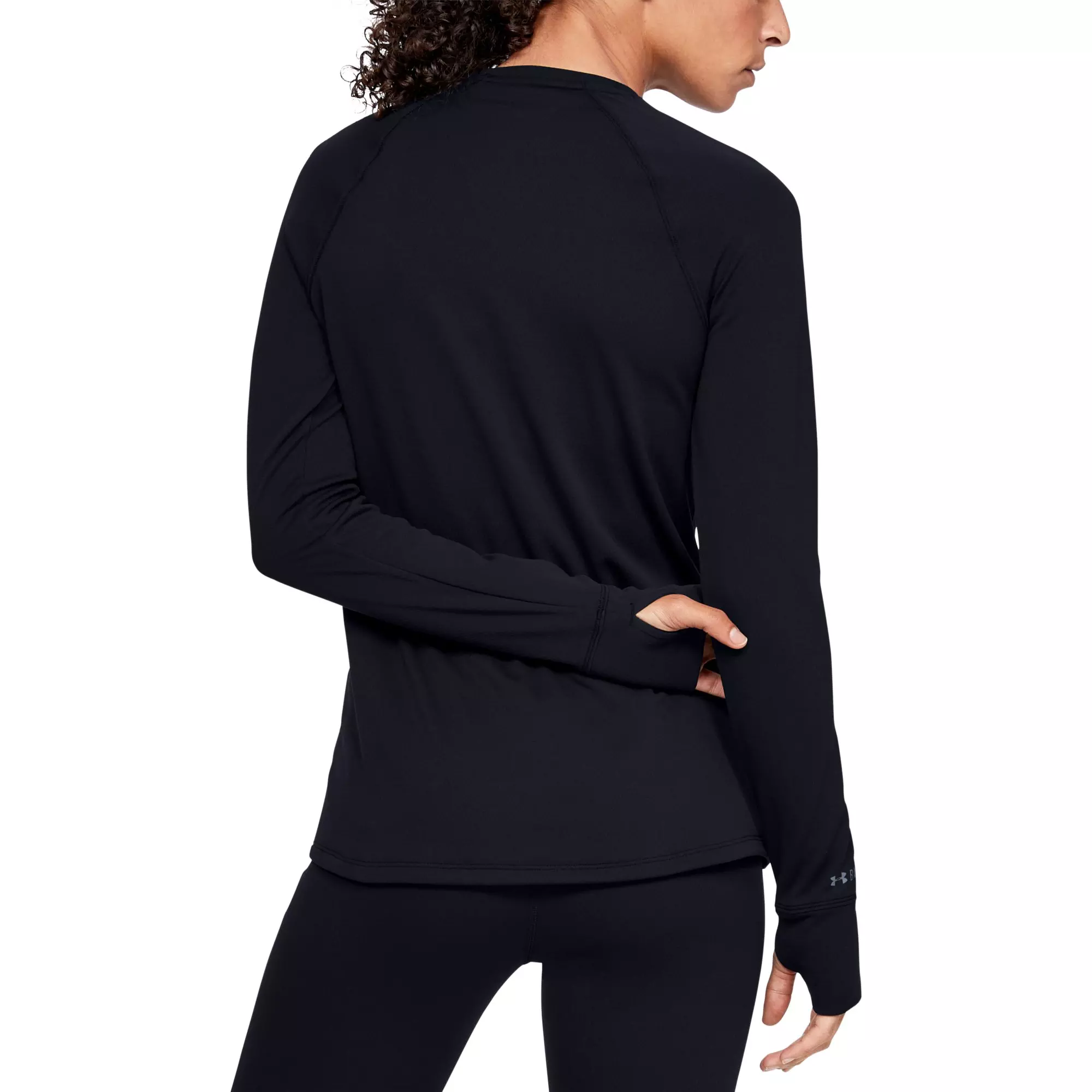 Under Armour ColdGear Base 2.0 Crew Long Sleeve Shirt - BLACK