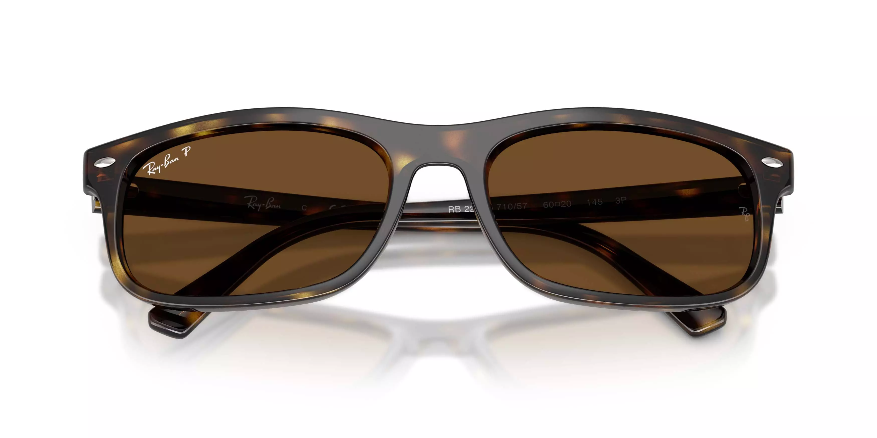 Ray-Ban RB2224 Brown Polarized Sunglasses &ndash; Polished Havana - BROWN