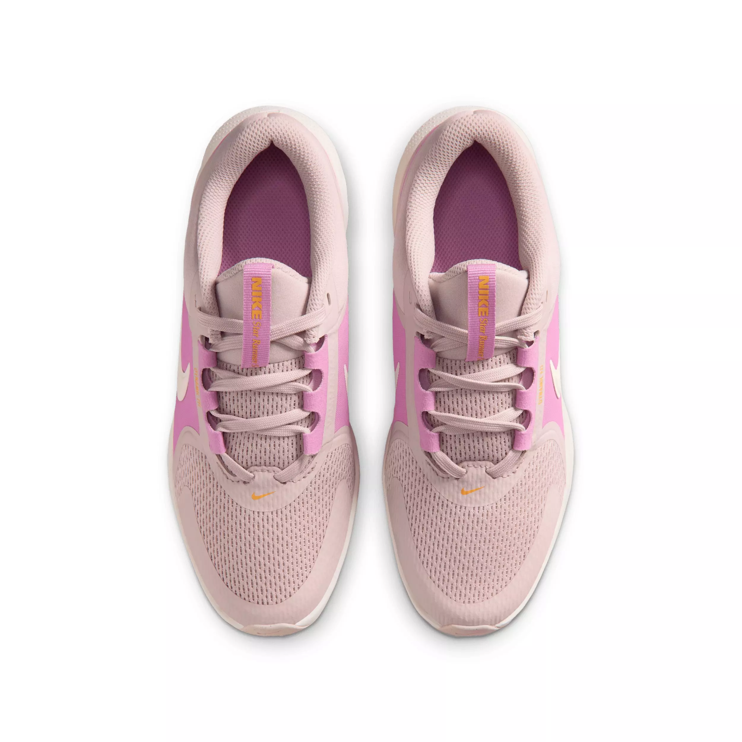 Nike Star Runner 5 "Silt Red/Light Magenta/Laser Orange/Sail" Grade School Girls' Running Shoe - RED/LT MAGENTA/ORANGE/SAIL