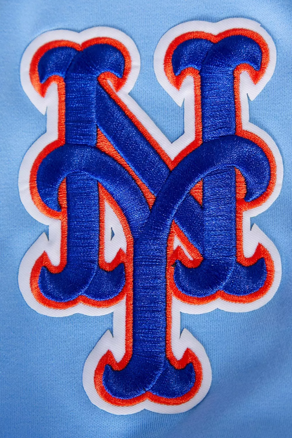 Pro Standard Men's MLB New York Mets Classic Chenille Striped Sleeve Top - BLUE