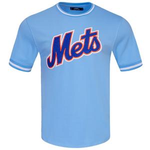 Pro Standard Men's MLB New York Mets Classic Chenille Striped Sleeve Top