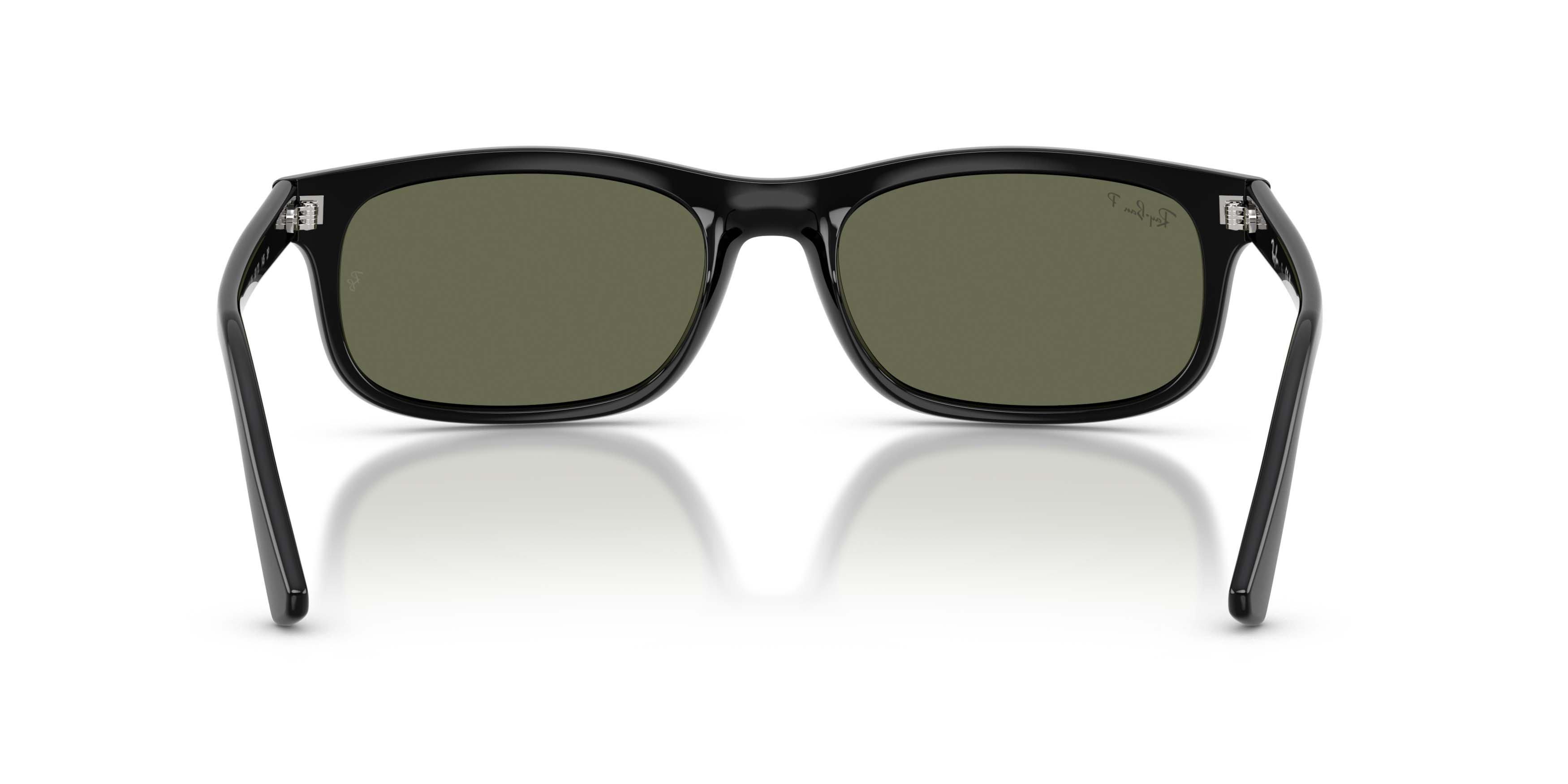 Ray-Ban RB2224 Green Polarized Sunglasses &ndash; Polished Black - BLACK/GREEN Thumbnail View 4