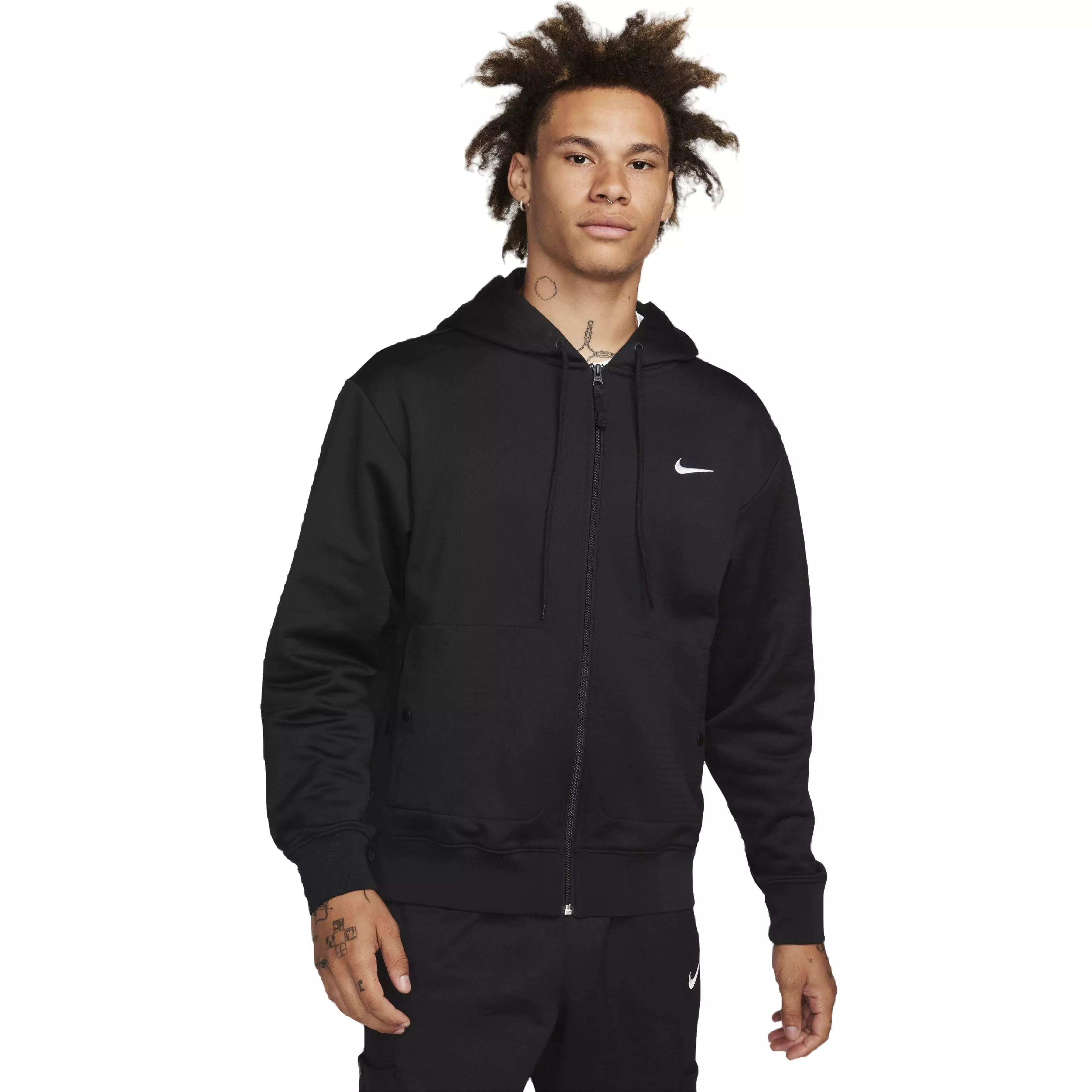 Nike Men's Therma-FIT Full-Zip Basketball Jacket - BLACK