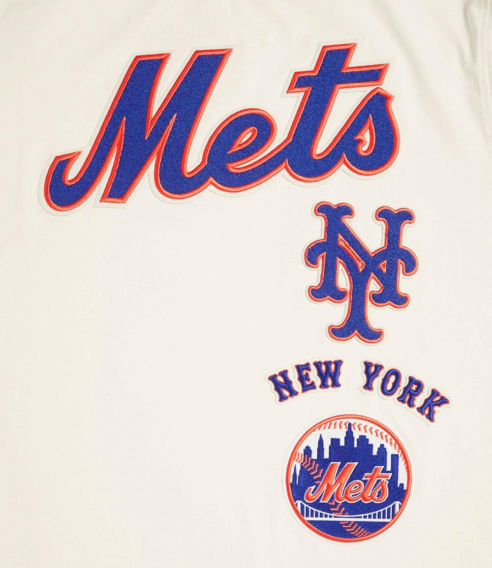 Pro Standard Men's MLB New York Mets Retro Classic Striped Top - Eggshell - EGGSHELL Thumbnail View 5