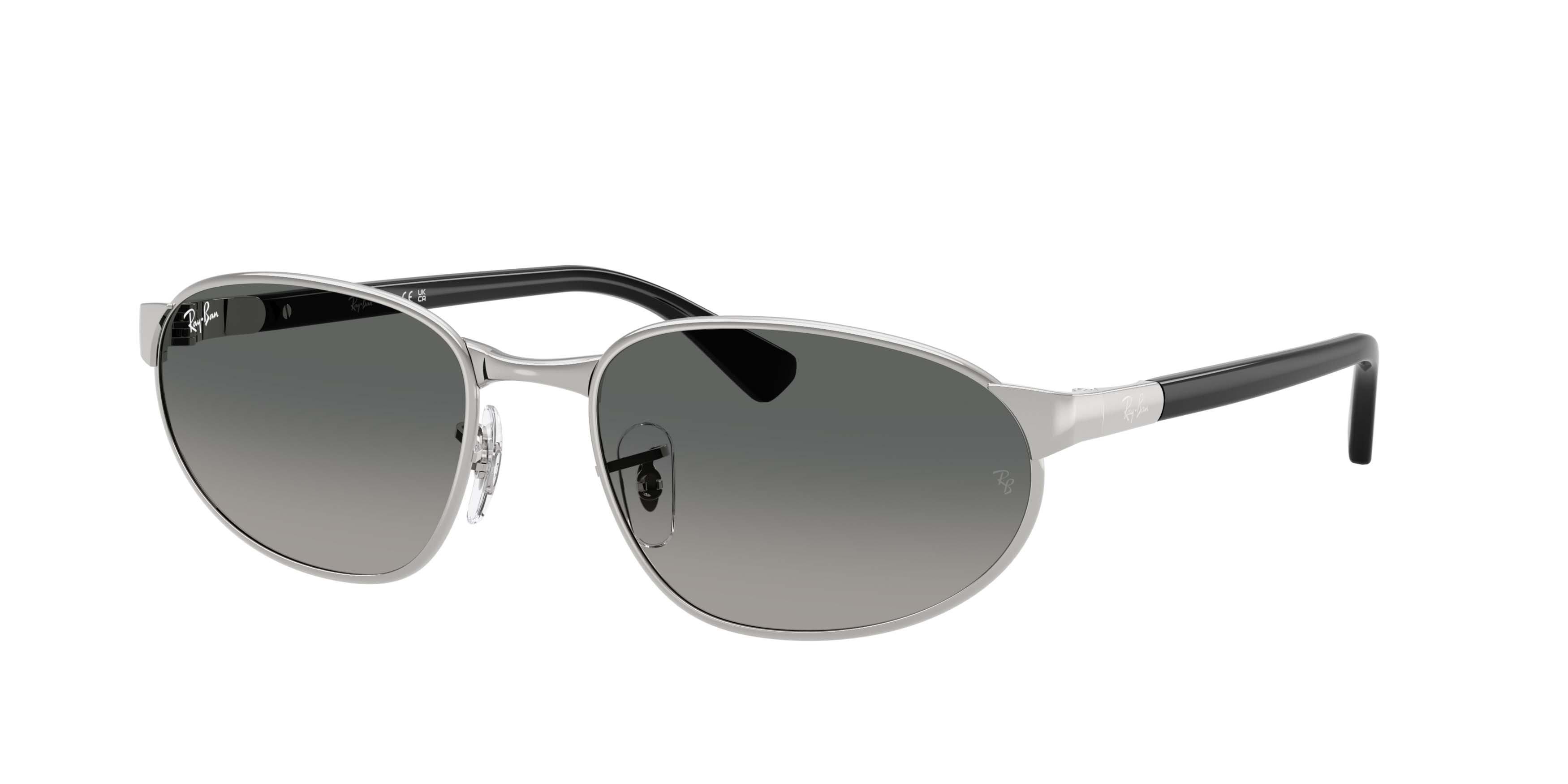 Ray-Ban RB3777 Grey Gradient Sunglasses &ndash; Polished Silver - SILVER Thumbnail View 1