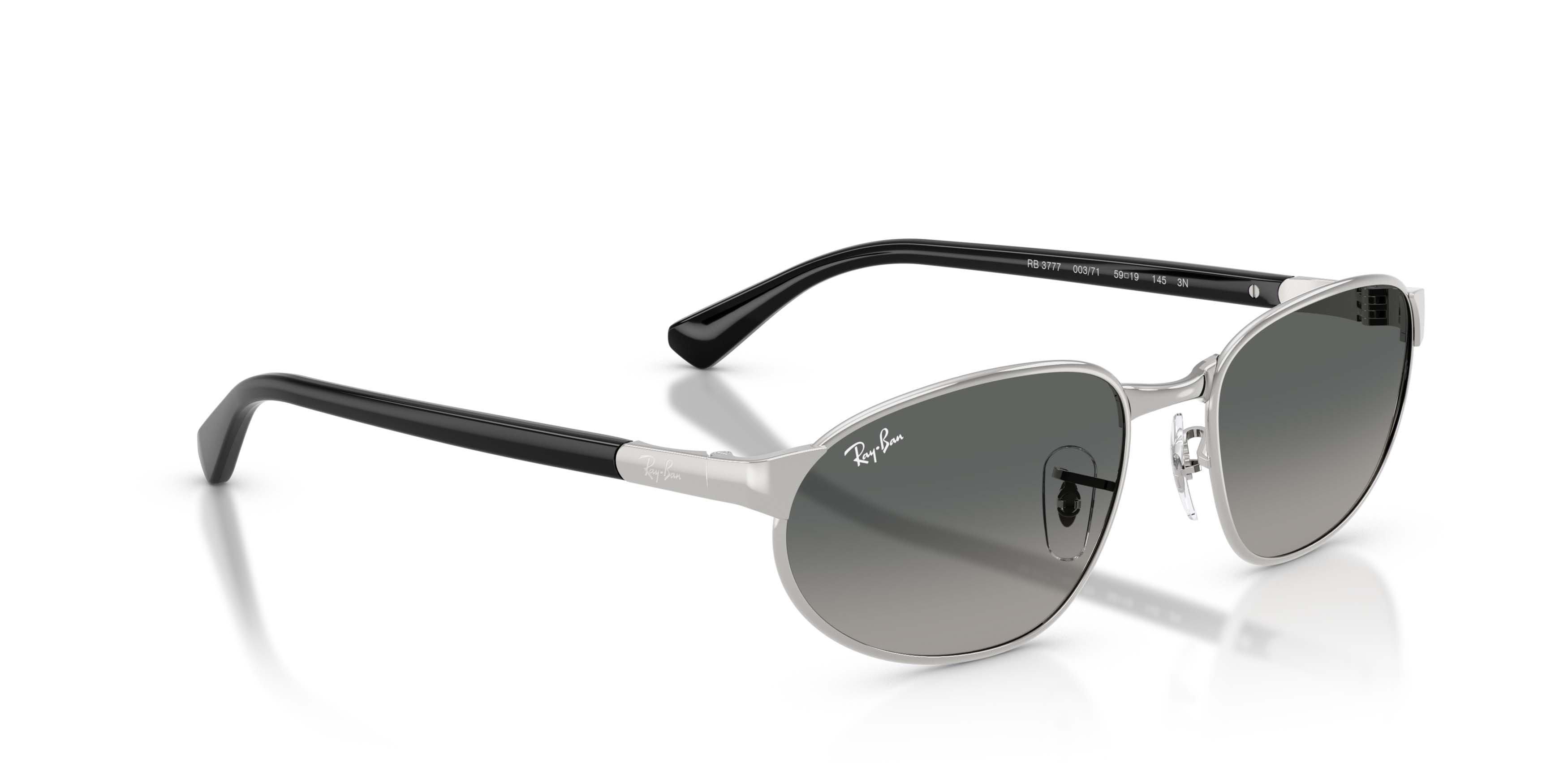Ray-Ban RB3777 Grey Gradient Sunglasses &ndash; Polished Silver - SILVER Thumbnail View 3