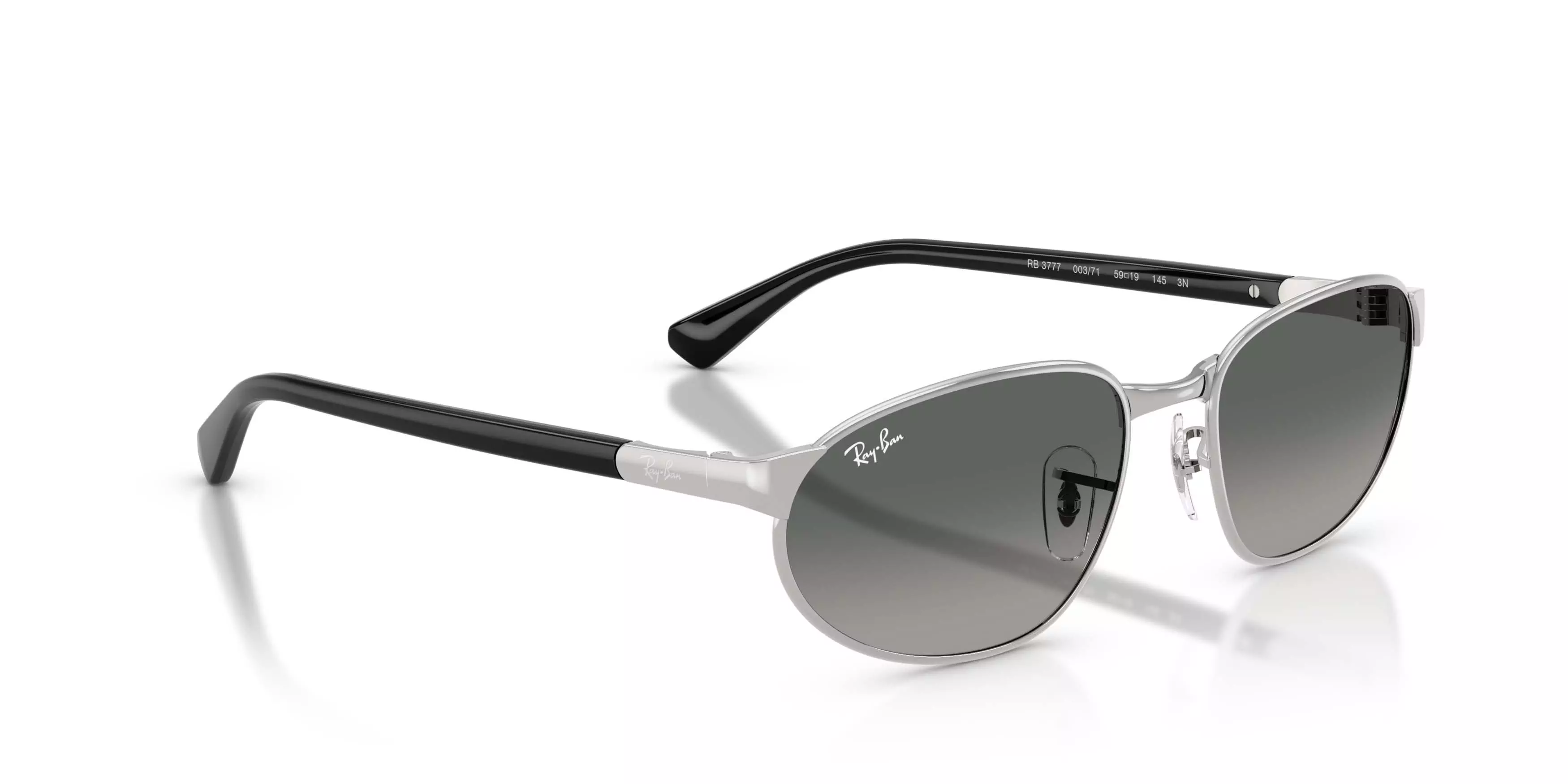 Ray-Ban RB3777 Grey Gradient Sunglasses &ndash; Polished Silver - SILVER
