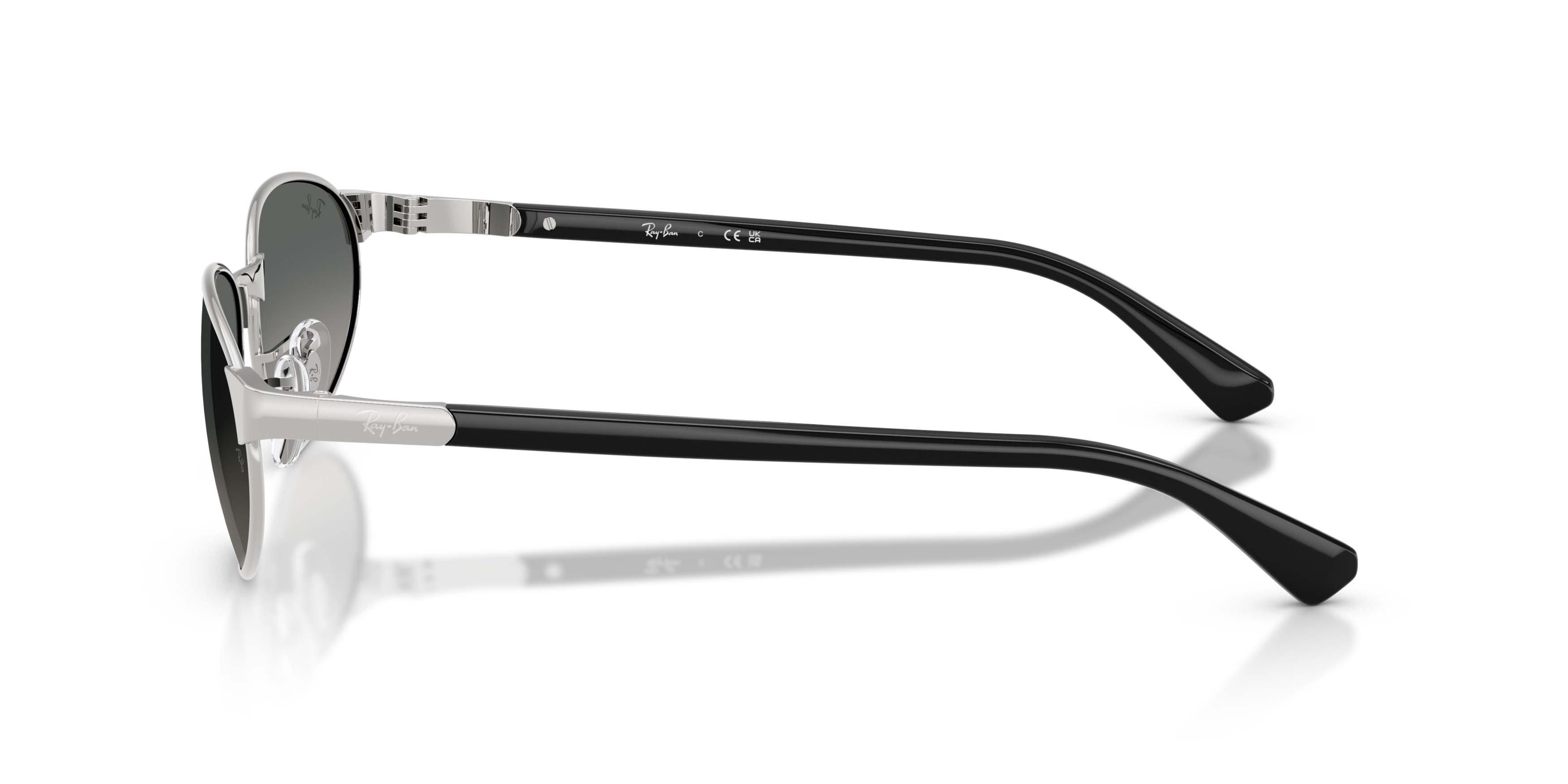 Ray-Ban RB3777 Grey Gradient Sunglasses &ndash; Polished Silver - SILVER Thumbnail View 6