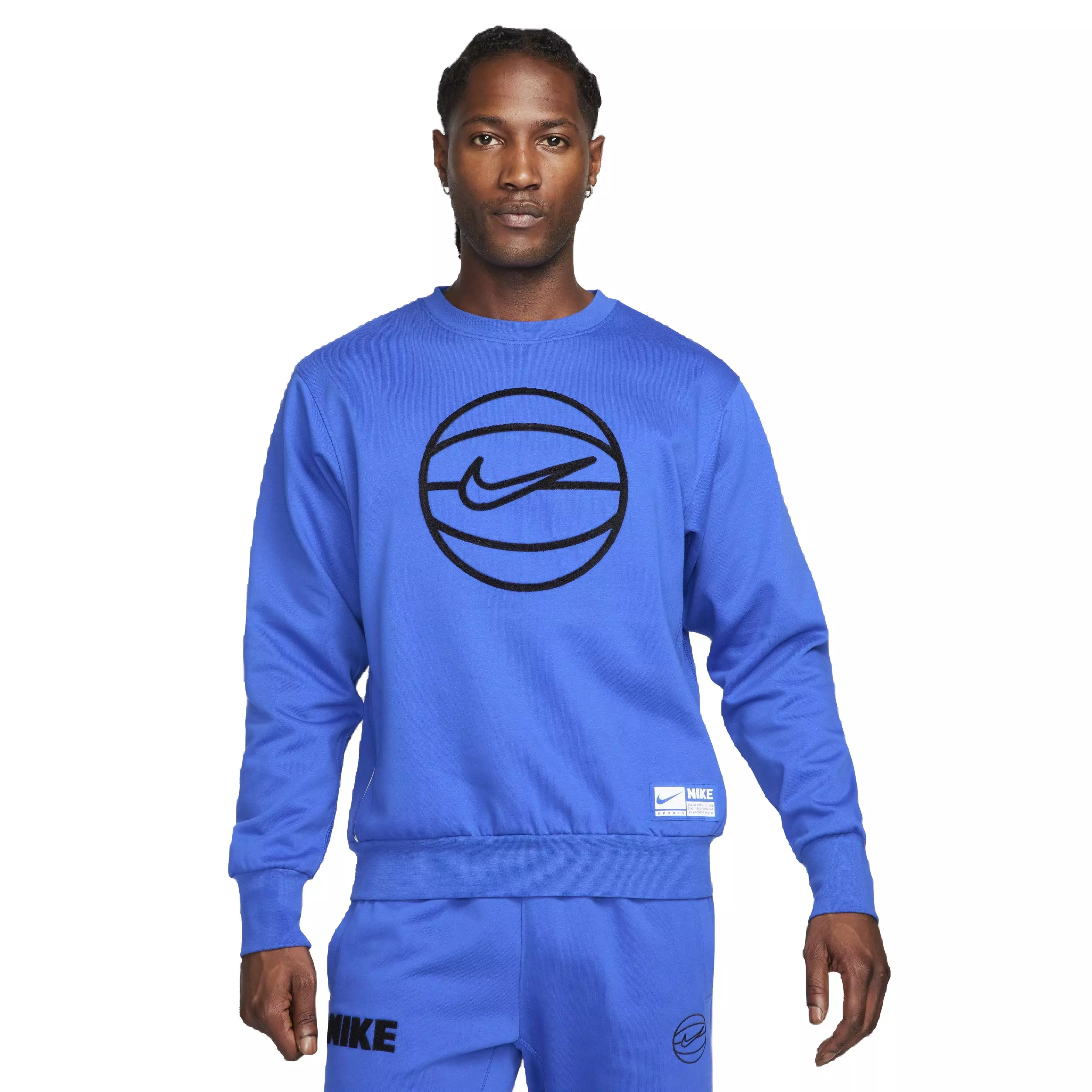 Nike Men's Dri-FIT Standard Issue Basketball Crew -Royal - ROYAL