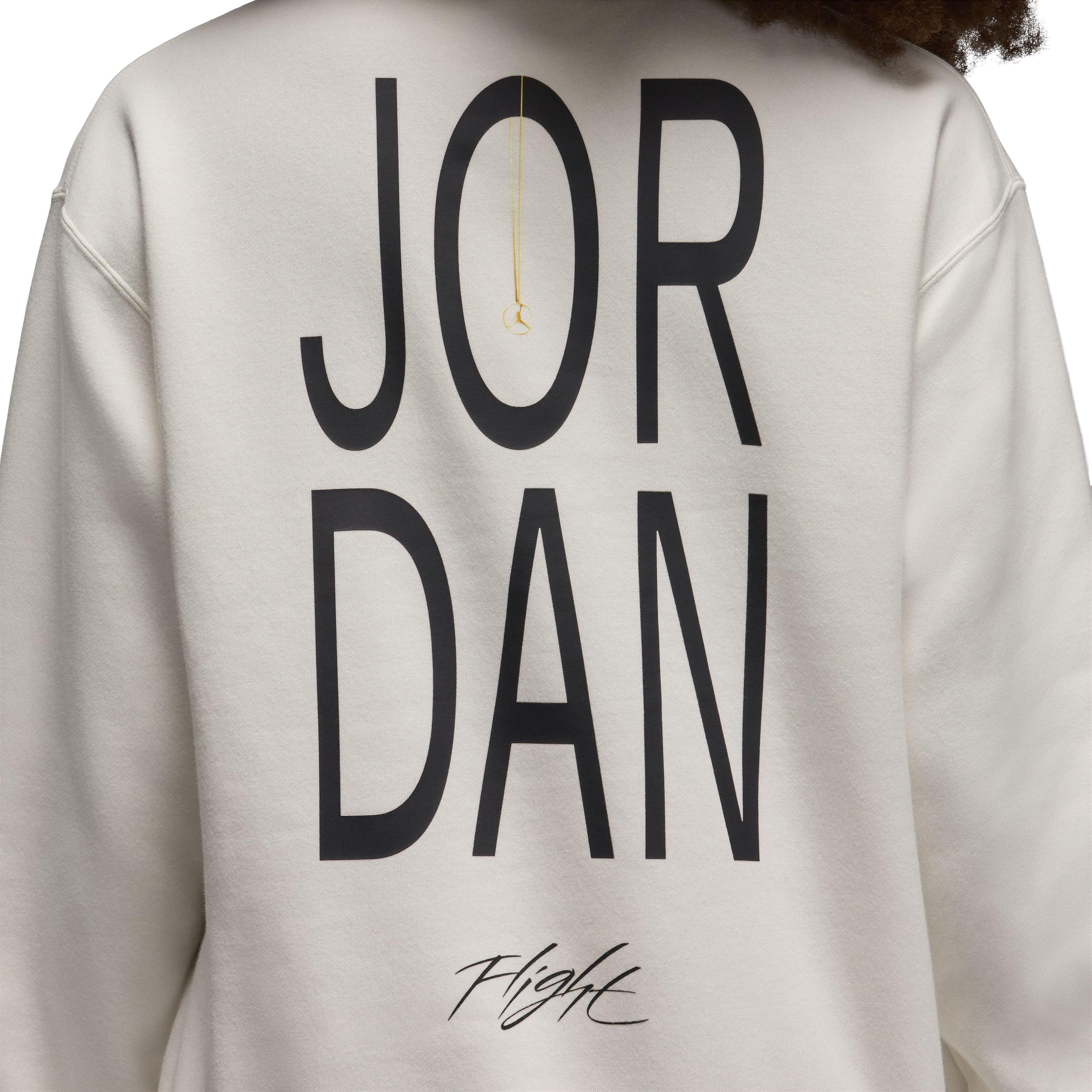 Jordan Artist Series Darien Birks Crewneck Fleece Women's White Sweatshirt