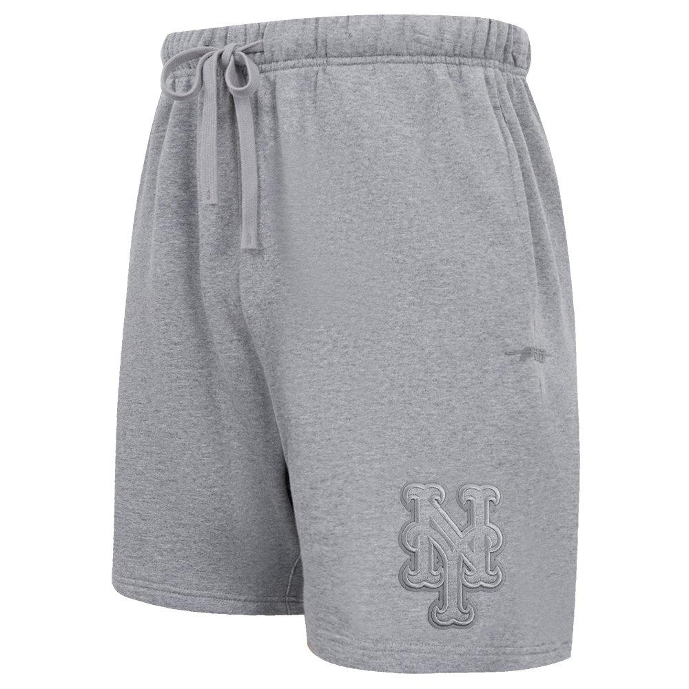 Pro Standard Men's New York Mets Neutral Fleece Short - DK GREY Thumbnail View 3