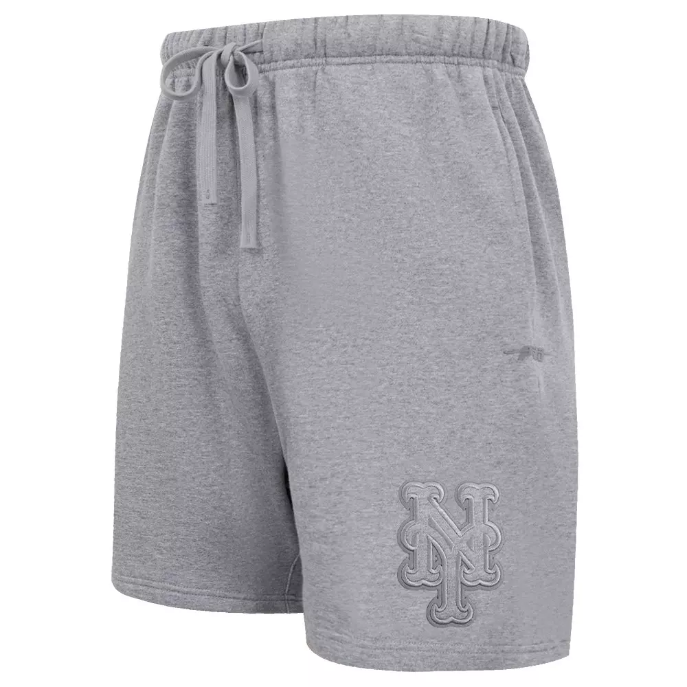 Pro Standard Men's New York Mets Neutral Fleece Short - DK GREY