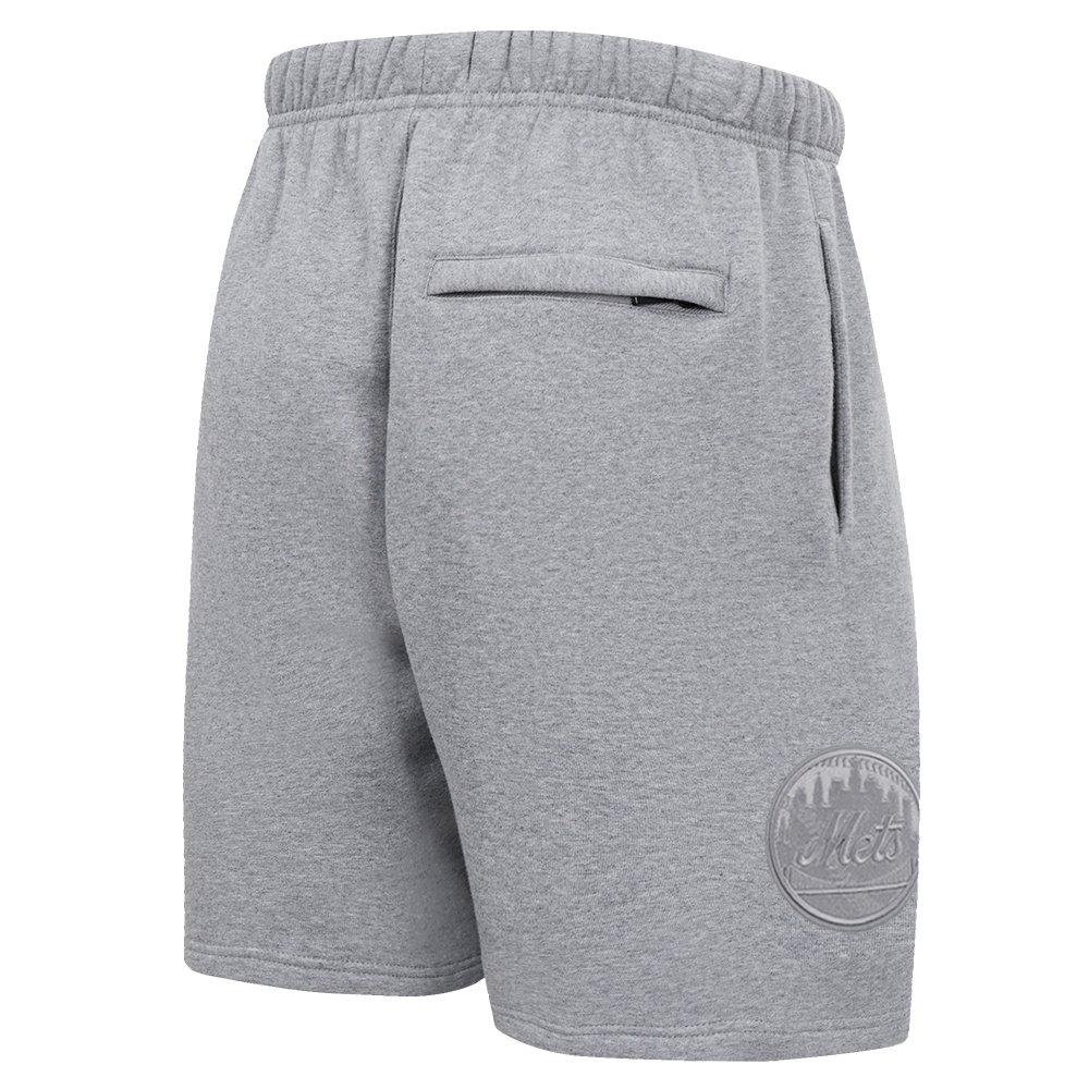 Pro Standard Men's New York Mets Neutral Fleece Short - DK GREY Thumbnail View 4