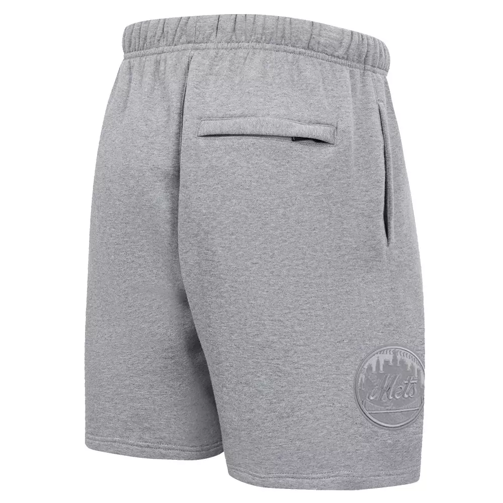 Pro Standard Men's New York Mets Neutral Fleece Short - DK GREY