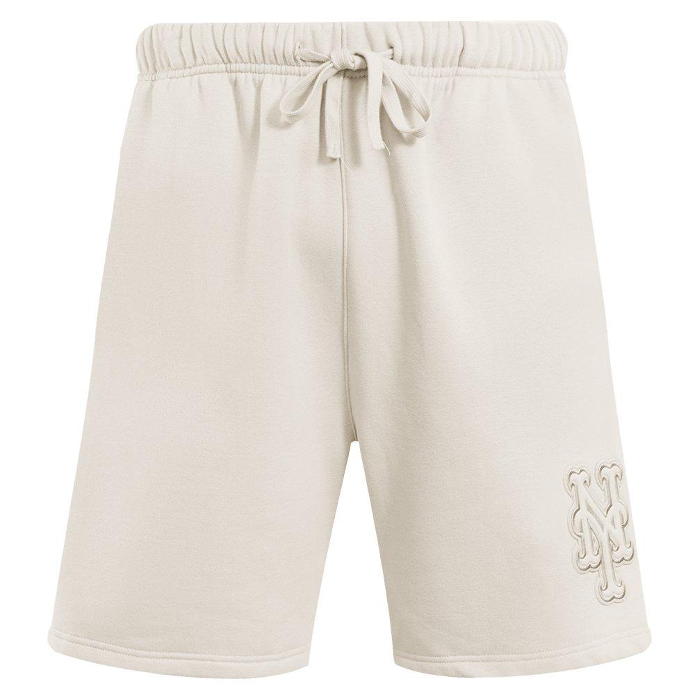 Pro Standard Men's New York Mets Neutral Fleece Short - CREAM Thumbnail View 1
