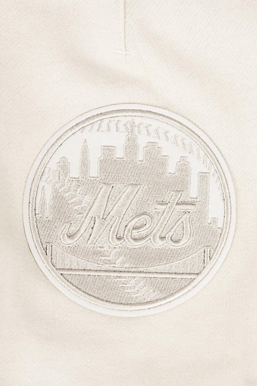 Pro Standard Men's New York Mets Neutral Fleece Short - CREAM Thumbnail View 5