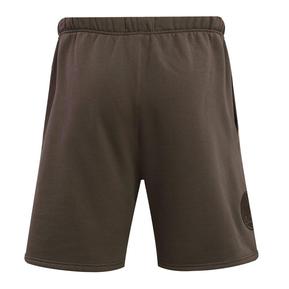Pro Standard Men's New York Mets Neutral Fleece Short - DK BROWN Thumbnail View 2