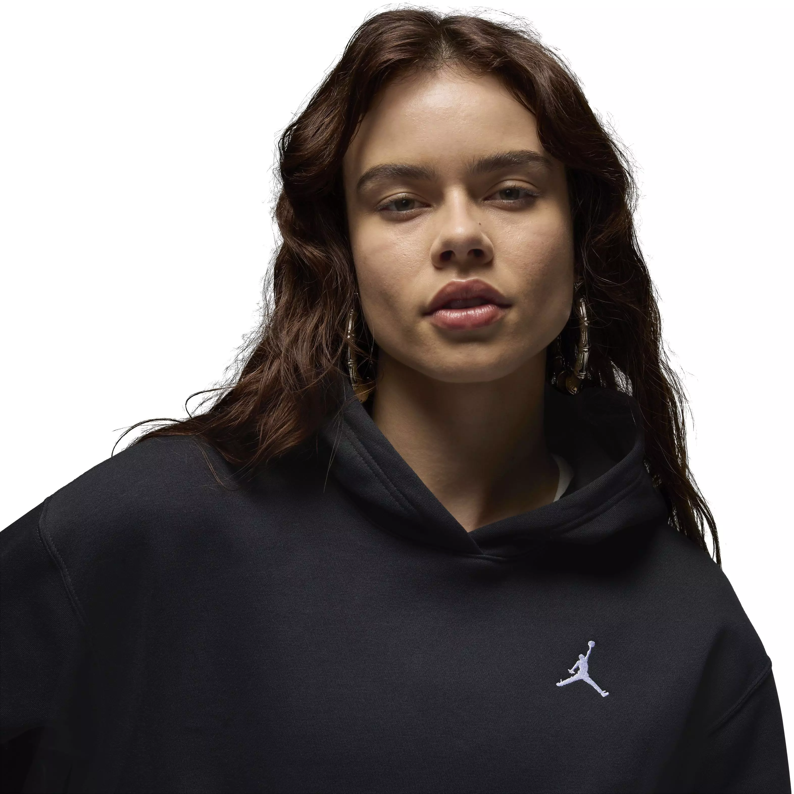 Jordan Women's Brooklyn Pullover Fleece Hoodie - BLACK