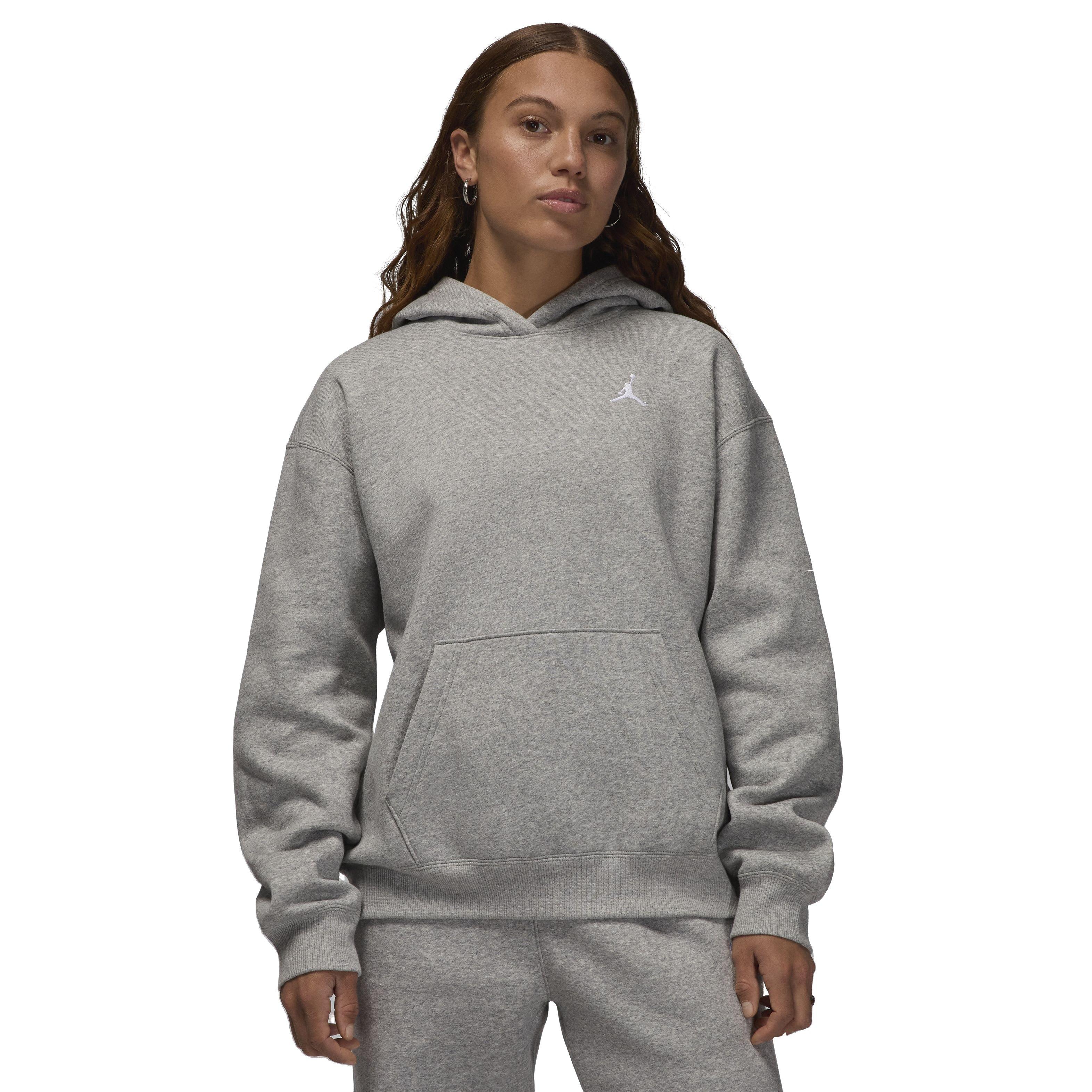 Jordan Women's Brooklyn Fleece Pullover Hoodie - GREY Thumbnail View 1