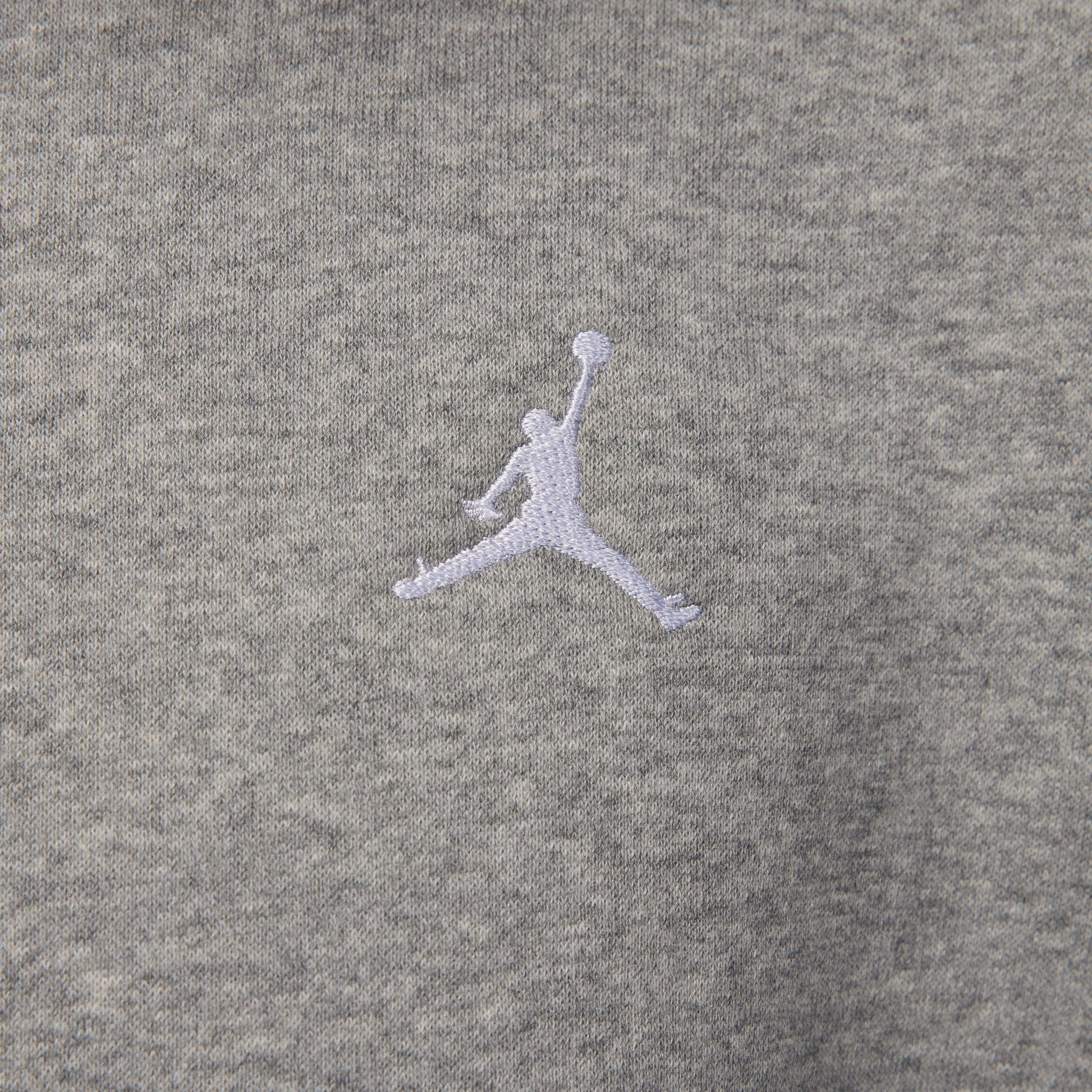 Jordan Women's Brooklyn Fleece Pullover Hoodie - GREY Thumbnail View 4