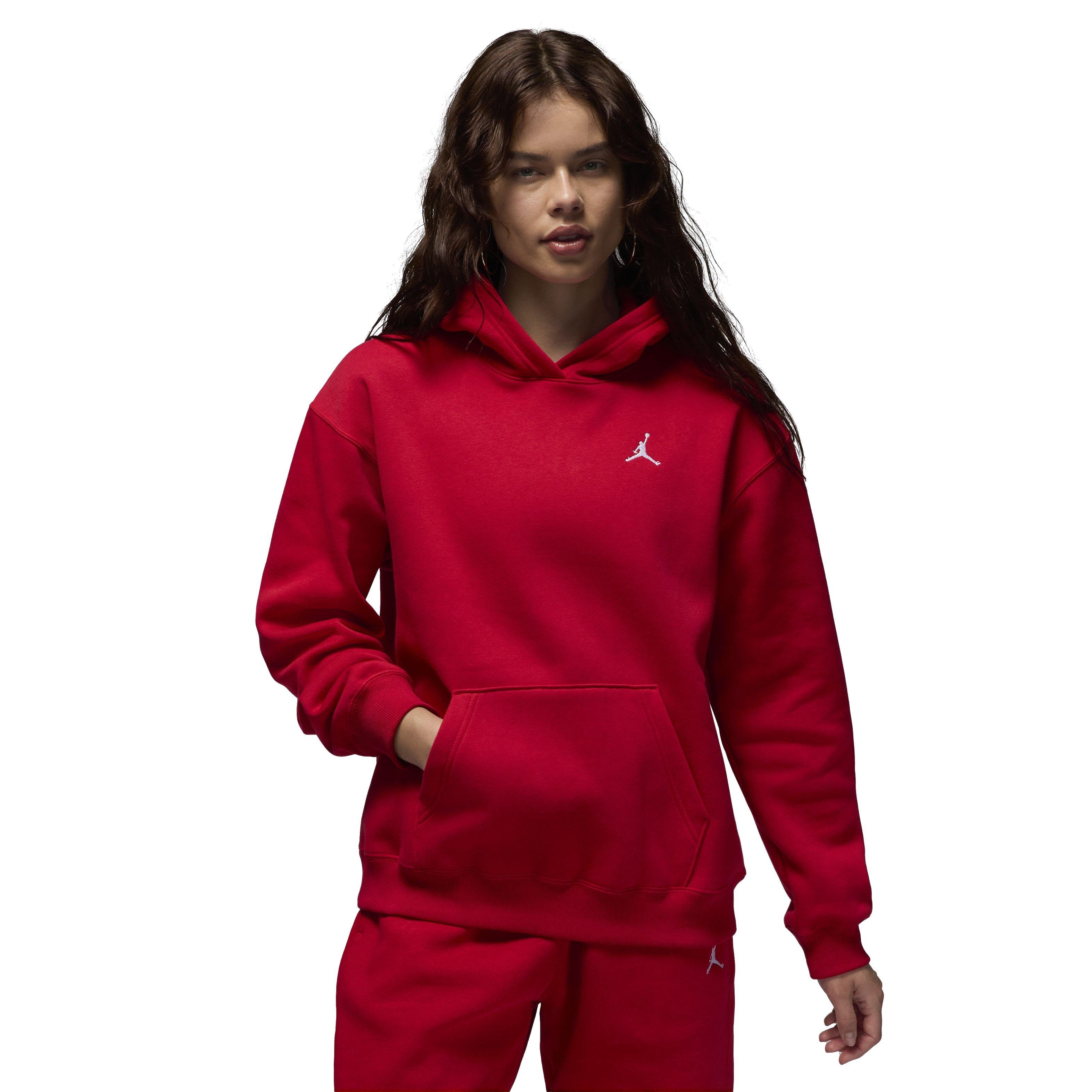 Jordan Women's Brooklyn Fleece Pullover Hoodie - RED Thumbnail View 1