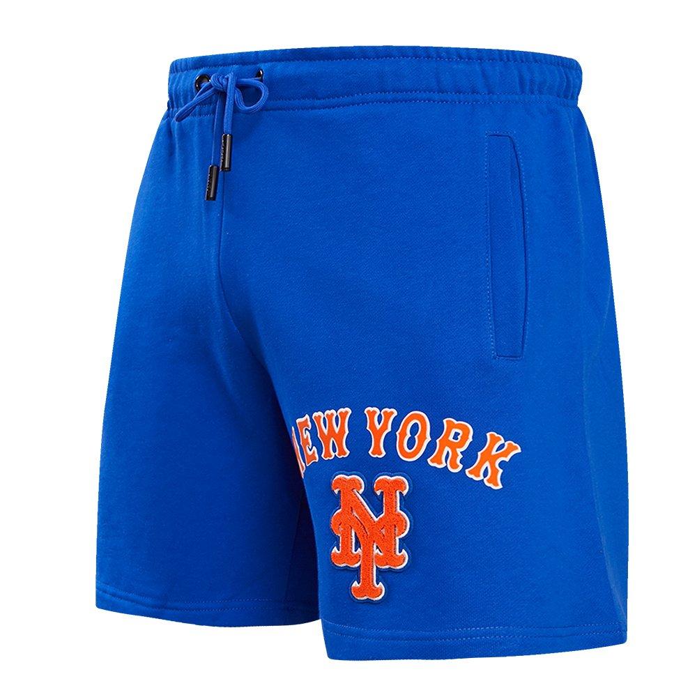 Pro Standard Men's MLB New York Mets Bristle Fleece Shorts - Royal - ROYAL Thumbnail View 3