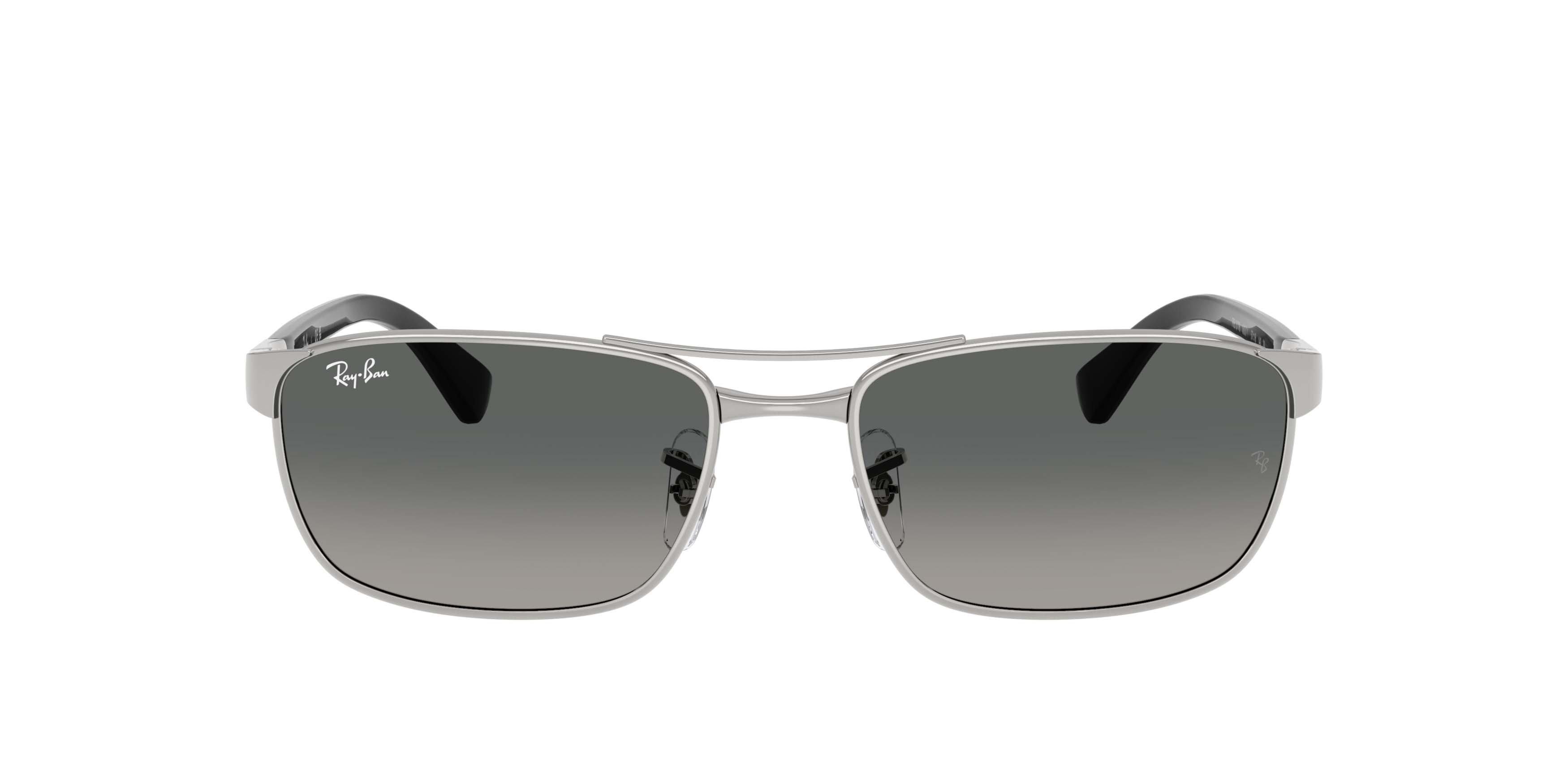 Ray-Ban RB3778 Grey Gradient Sunglasses &ndash; Polished Silver - SILVER Thumbnail View 2