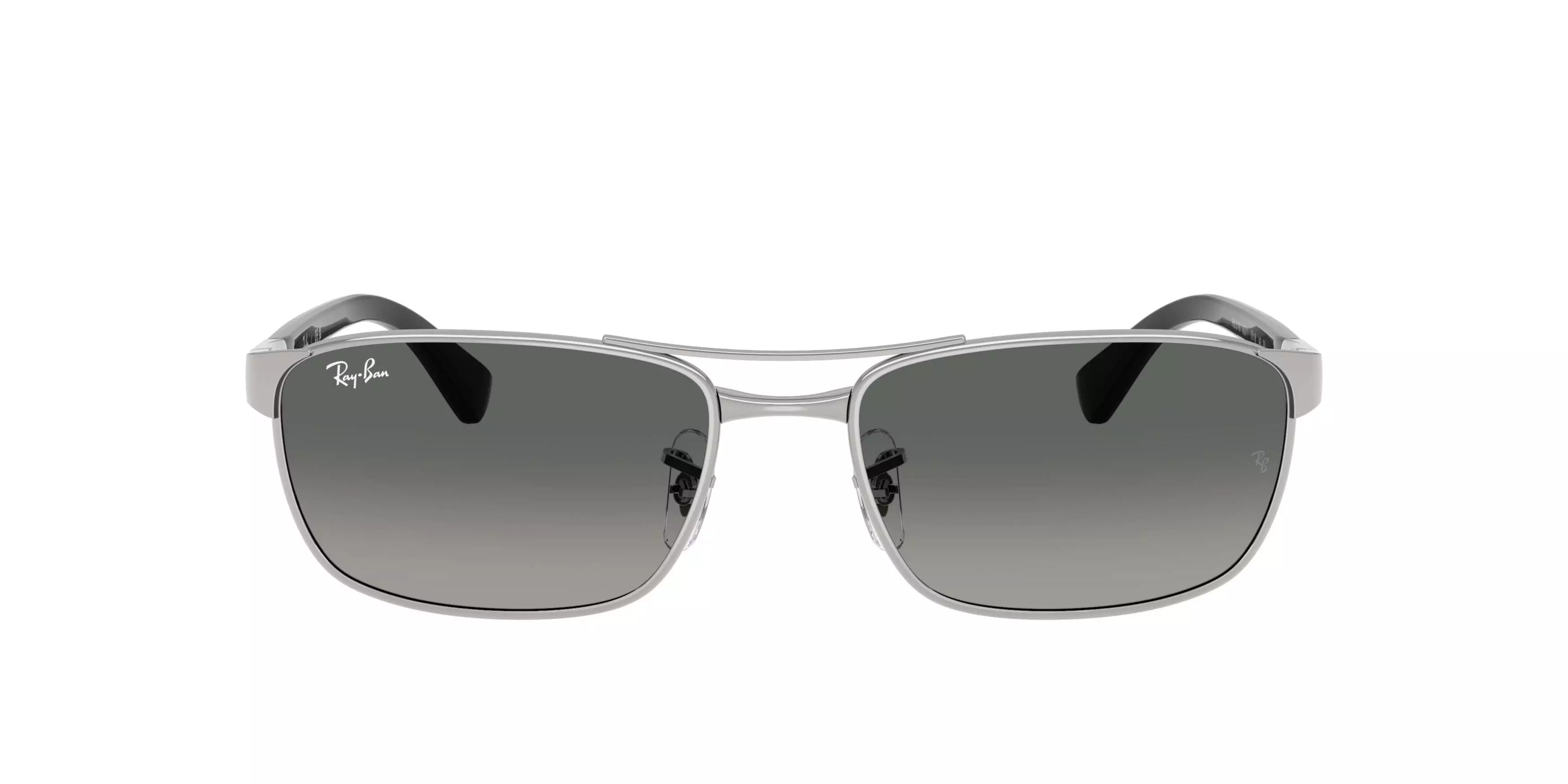 Ray-Ban RB3778 Grey Gradient Sunglasses &ndash; Polished Silver - SILVER
