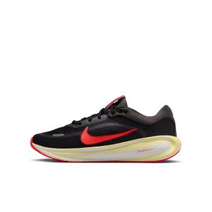 Nike Stellar Ride "Black/Medium Ash/Light Crimson/Bright Crimson" Grade School Boys' Running Shoe - BLACK/MD ASH/LT CRIMSON/CRIMSON
