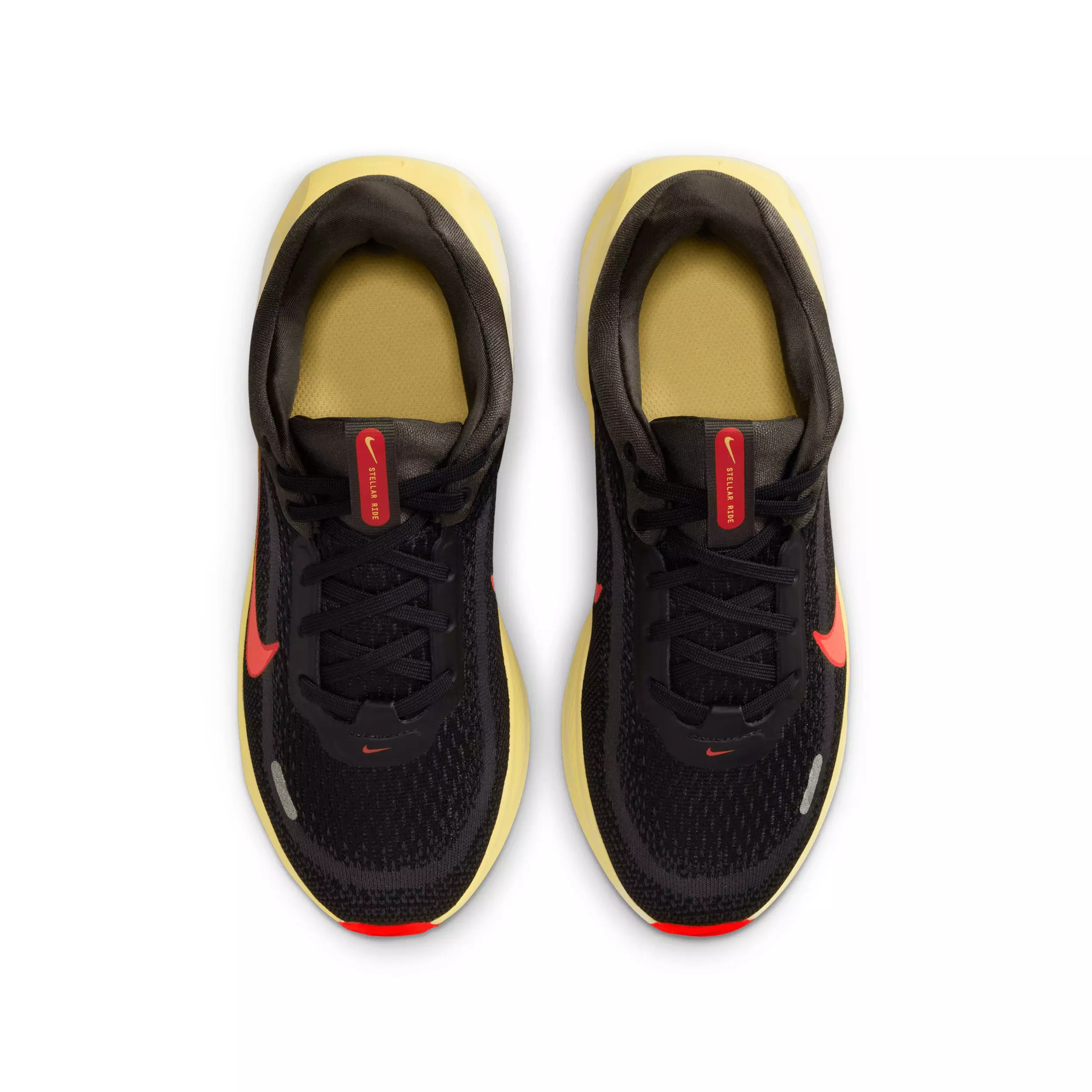 Nike Stellar Ride "Black/Medium Ash/Light Crimson/Bright Crimson" Grade School Boys' Running Shoe - BLACK/MD ASH/LT CRIMSON/CRIMSON