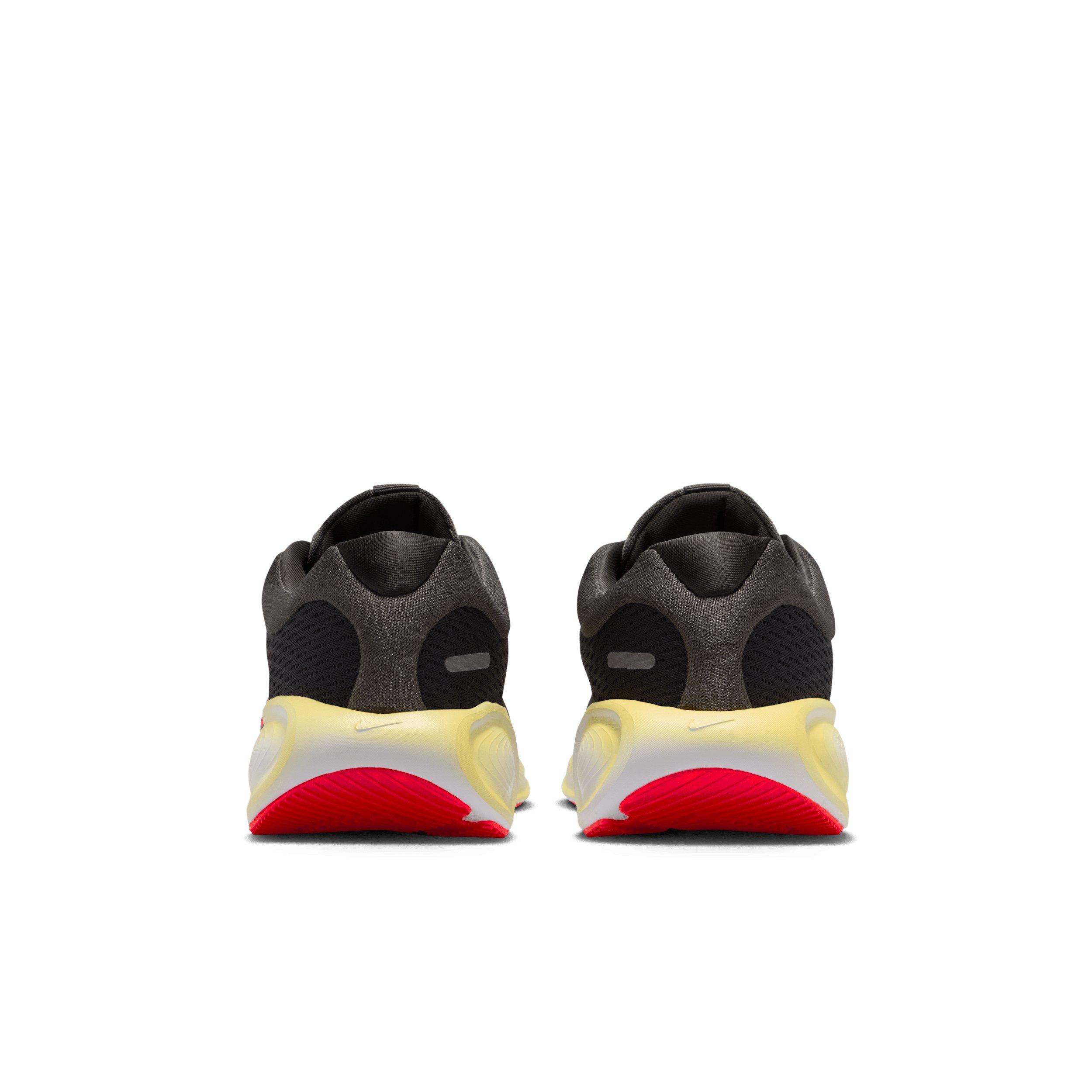 Nike Stellar Ride "Black/Medium Ash/Light Crimson/Bright Crimson" Grade School Boys' Running Shoe - BLACK/MD ASH/LT CRIMSON/CRIMSON