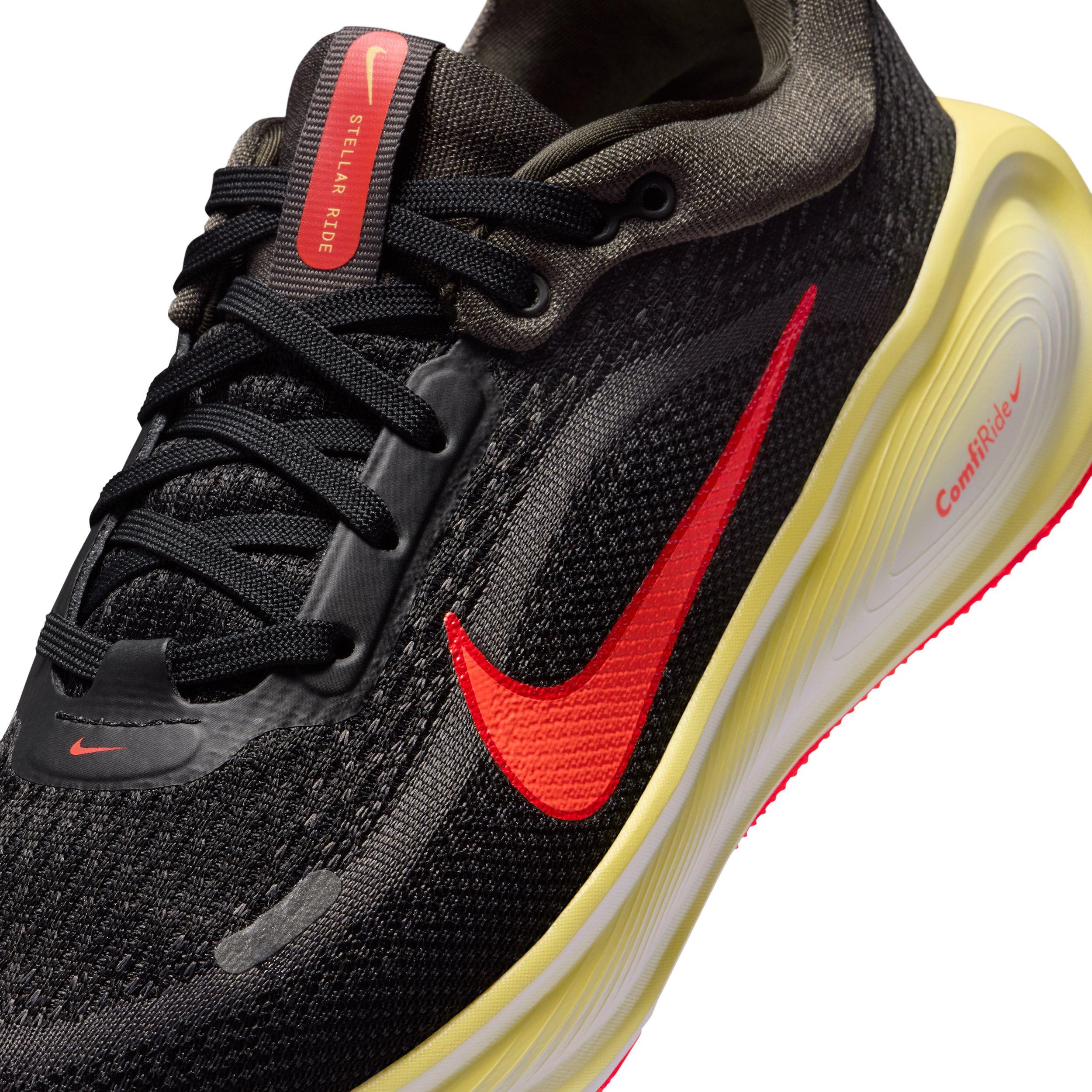 Nike Stellar Ride "Black/Medium Ash/Light Crimson/Bright Crimson" Grade School Boys' Running Shoe - BLACK/MD ASH/LT CRIMSON/CRIMSON
