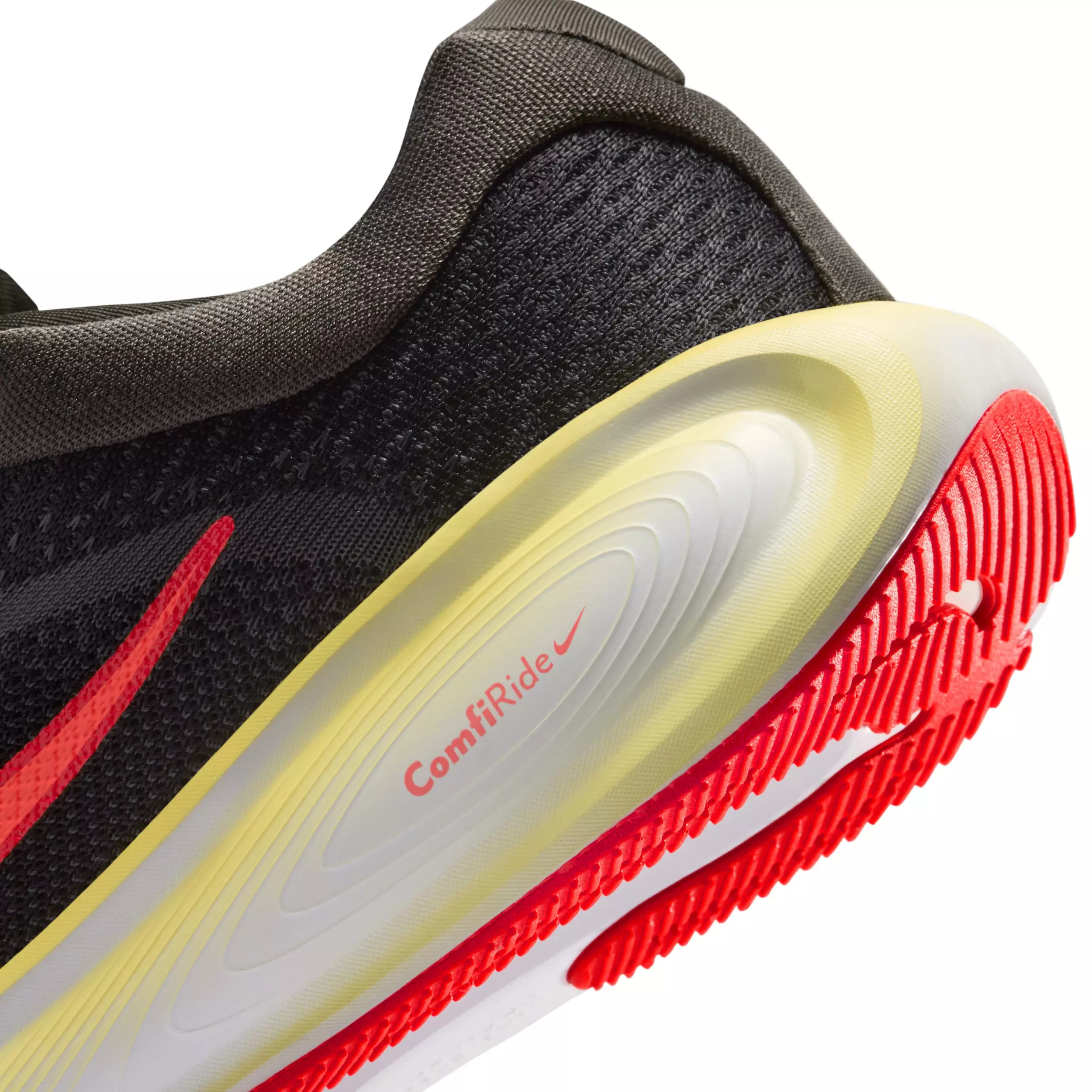 Nike Stellar Ride "Black/Medium Ash/Light Crimson/Bright Crimson" Grade School Boys' Running Shoe - BLACK/MD ASH/LT CRIMSON/CRIMSON