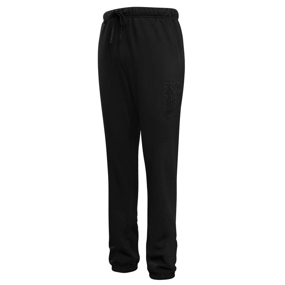 Pro Standard Men's MLB New York Mets Neutral Sweatpants - BLACK Thumbnail View 3