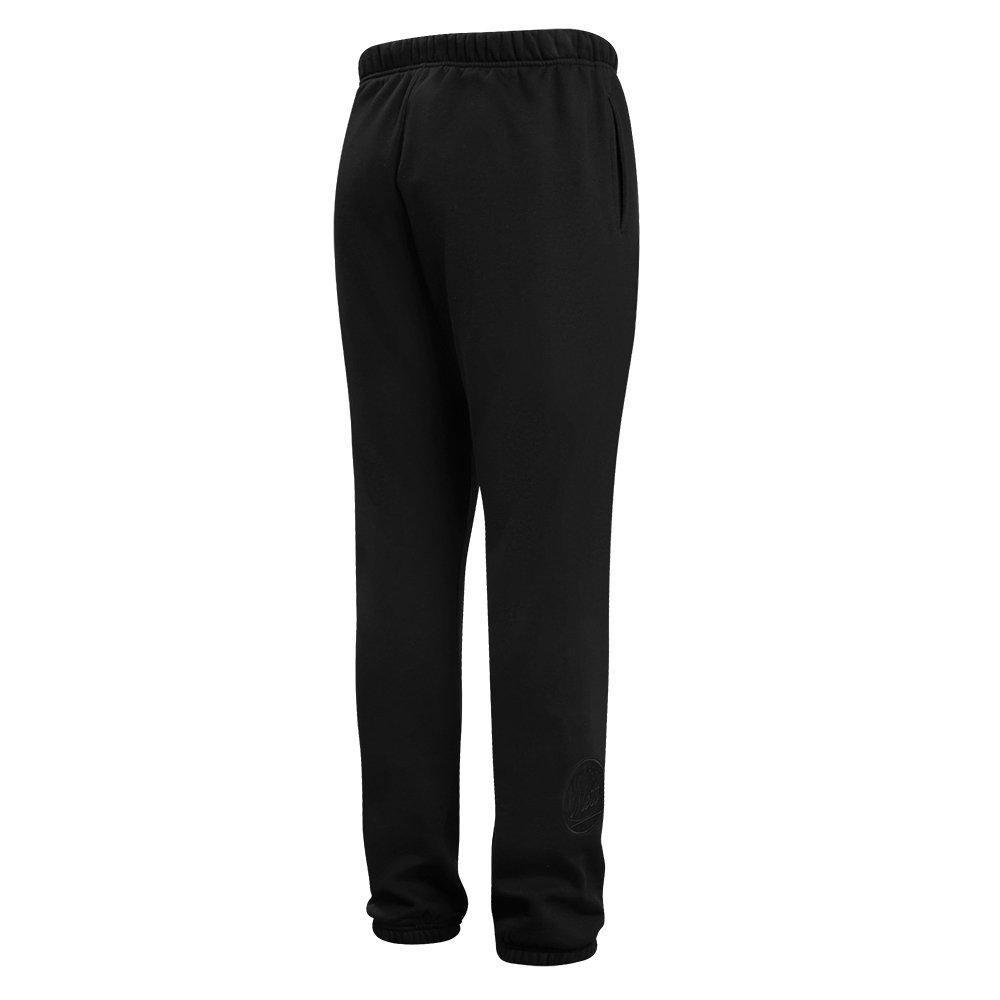 Pro Standard Men's MLB New York Mets Neutral Sweatpants - BLACK Thumbnail View 4
