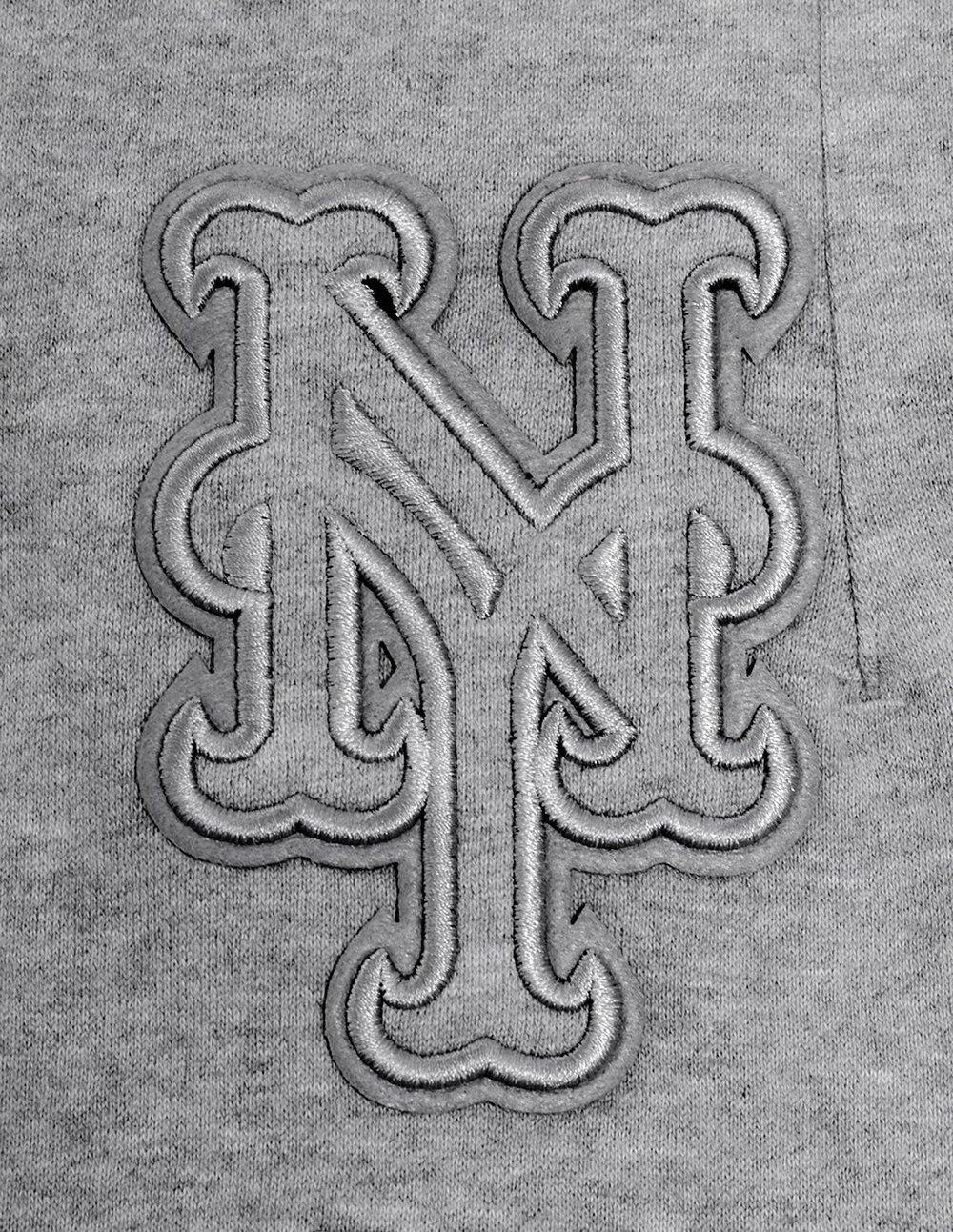 Pro Standard Men's MLB New York Mets Neutral Sweatpants - DK GREY Thumbnail View 6