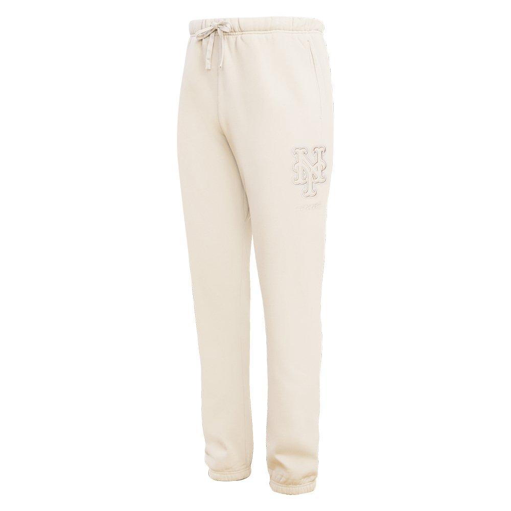 Pro Standard Men's MLB New York Mets Neutral Sweatpants - CREAM Thumbnail View 3