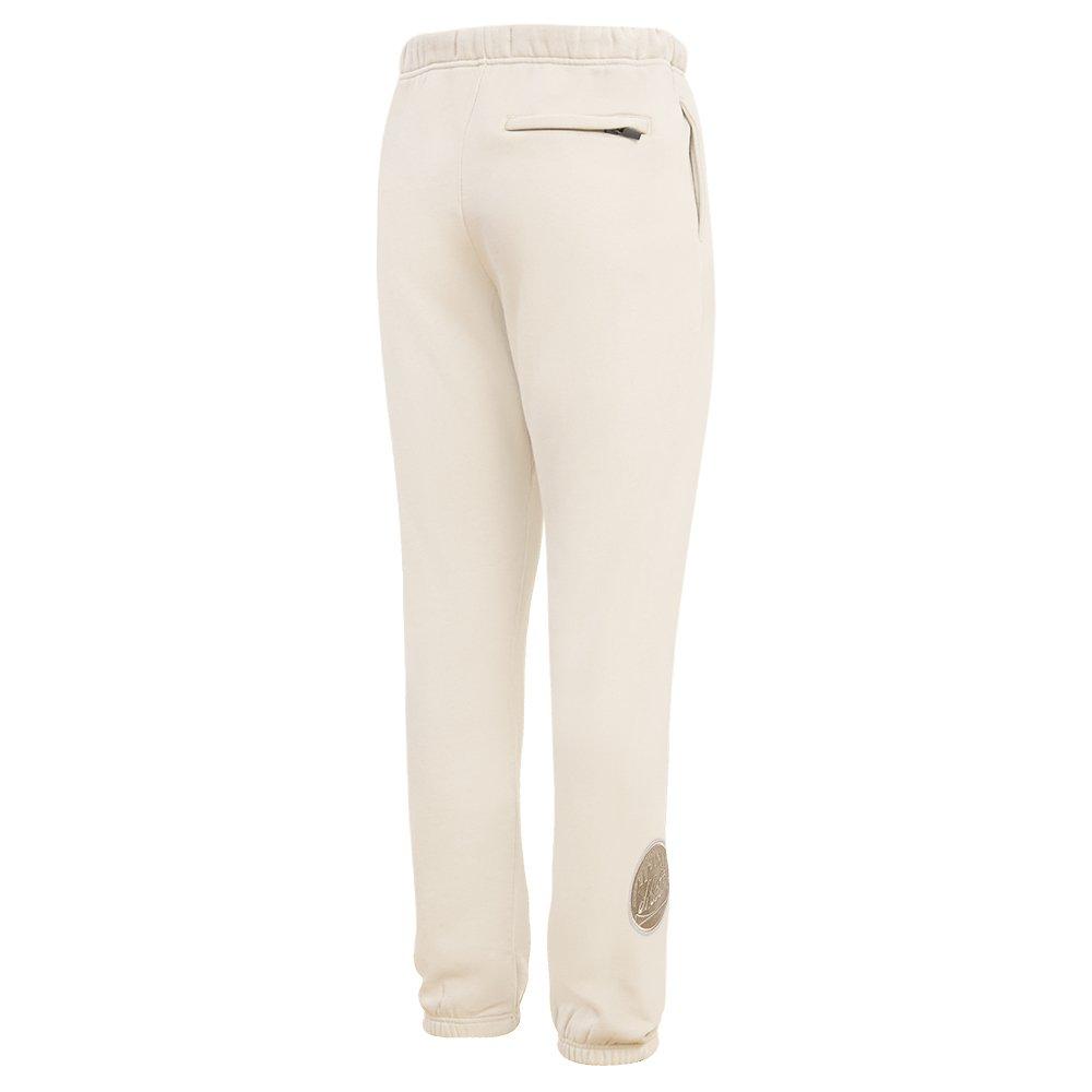 Pro Standard Men's MLB New York Mets Neutral Sweatpants - CREAM Thumbnail View 4