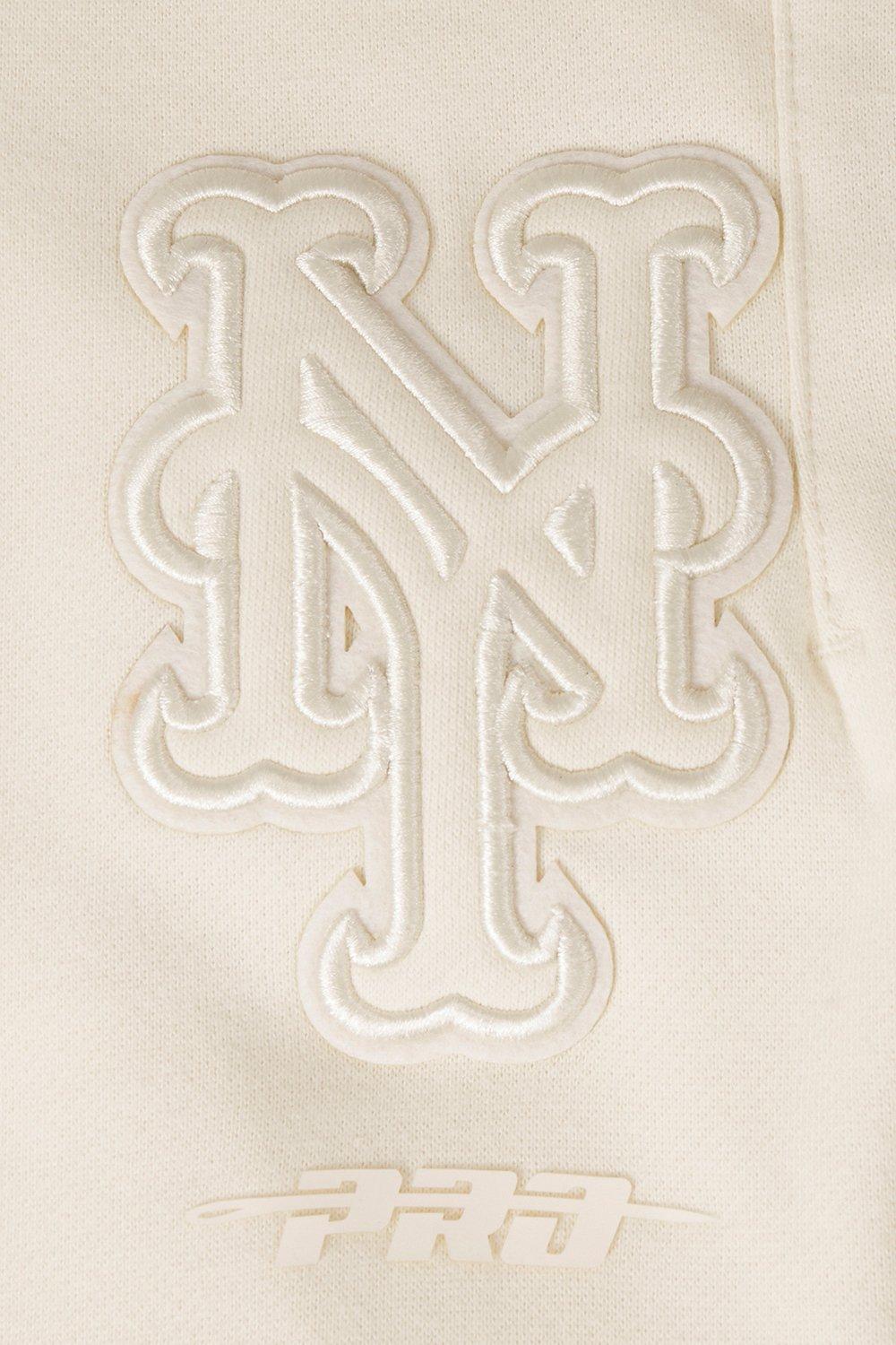 Pro Standard Men's MLB New York Mets Neutral Sweatpants - CREAM Thumbnail View 6