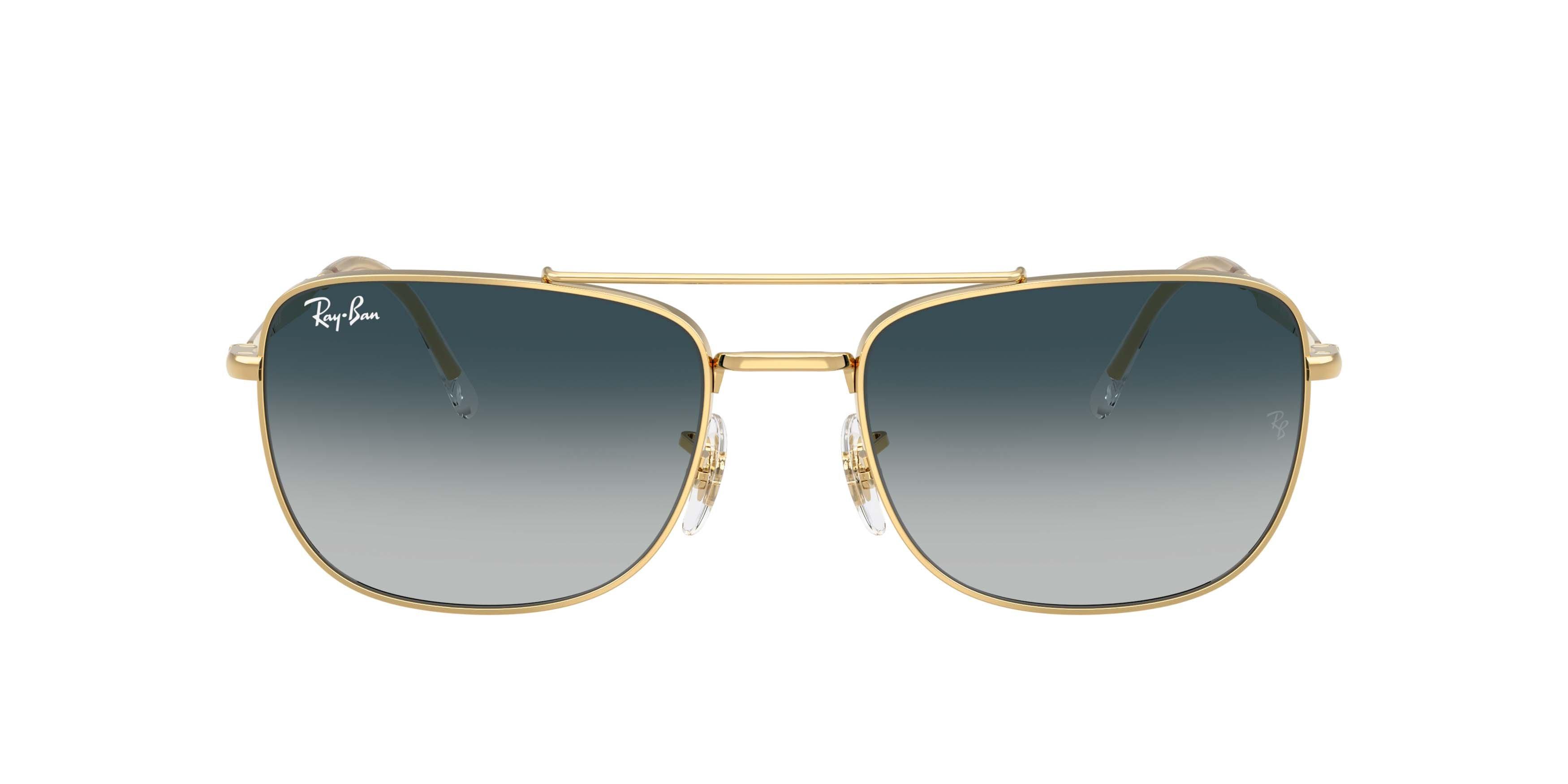 Ray-Ban RB3755 Grey Gradient Blu Sunglasses &ndash; Polished Arista Gold - GOLD Thumbnail View 2