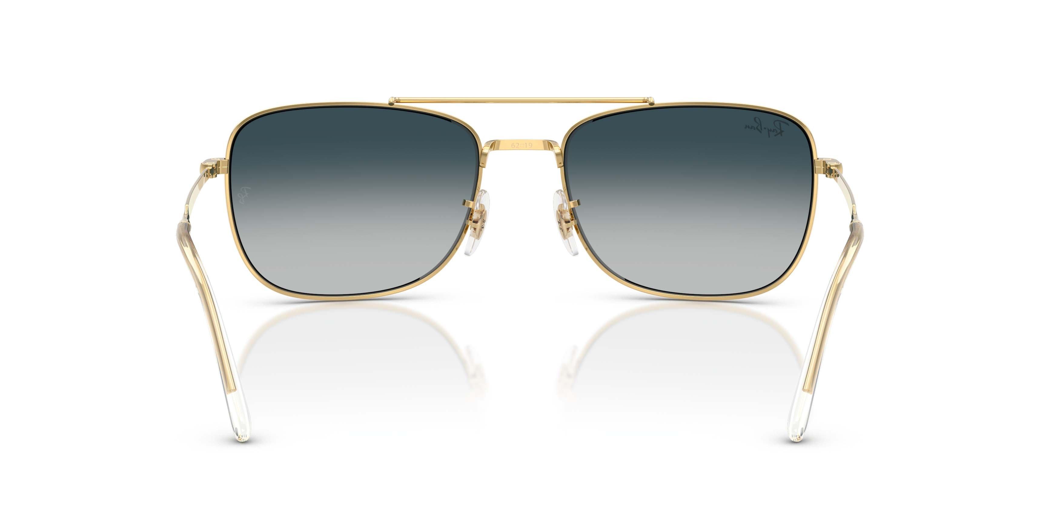 Ray-Ban RB3755 Grey Gradient Blu Sunglasses &ndash; Polished Arista Gold - GOLD Thumbnail View 4