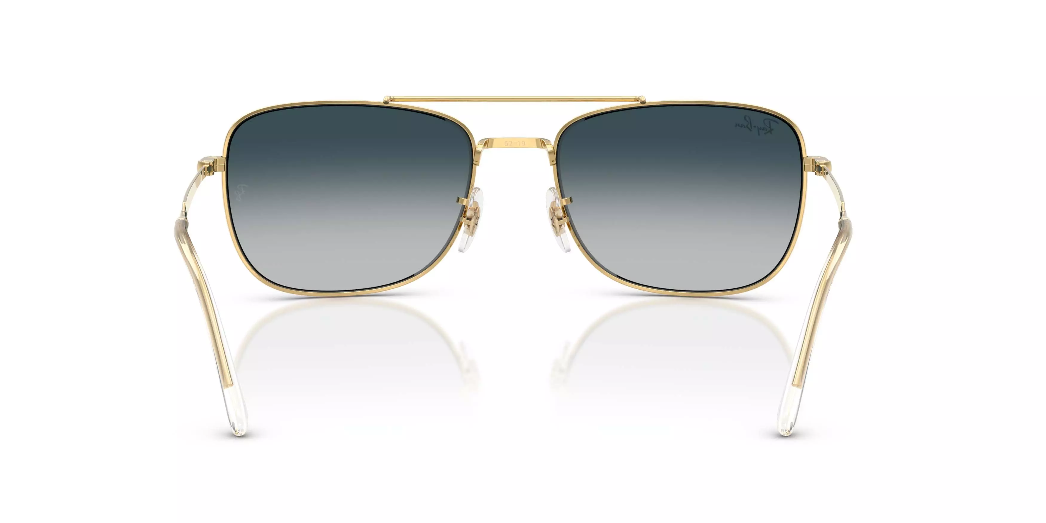Ray-Ban RB3755 Grey Gradient Blu Sunglasses &ndash; Polished Arista Gold - GOLD