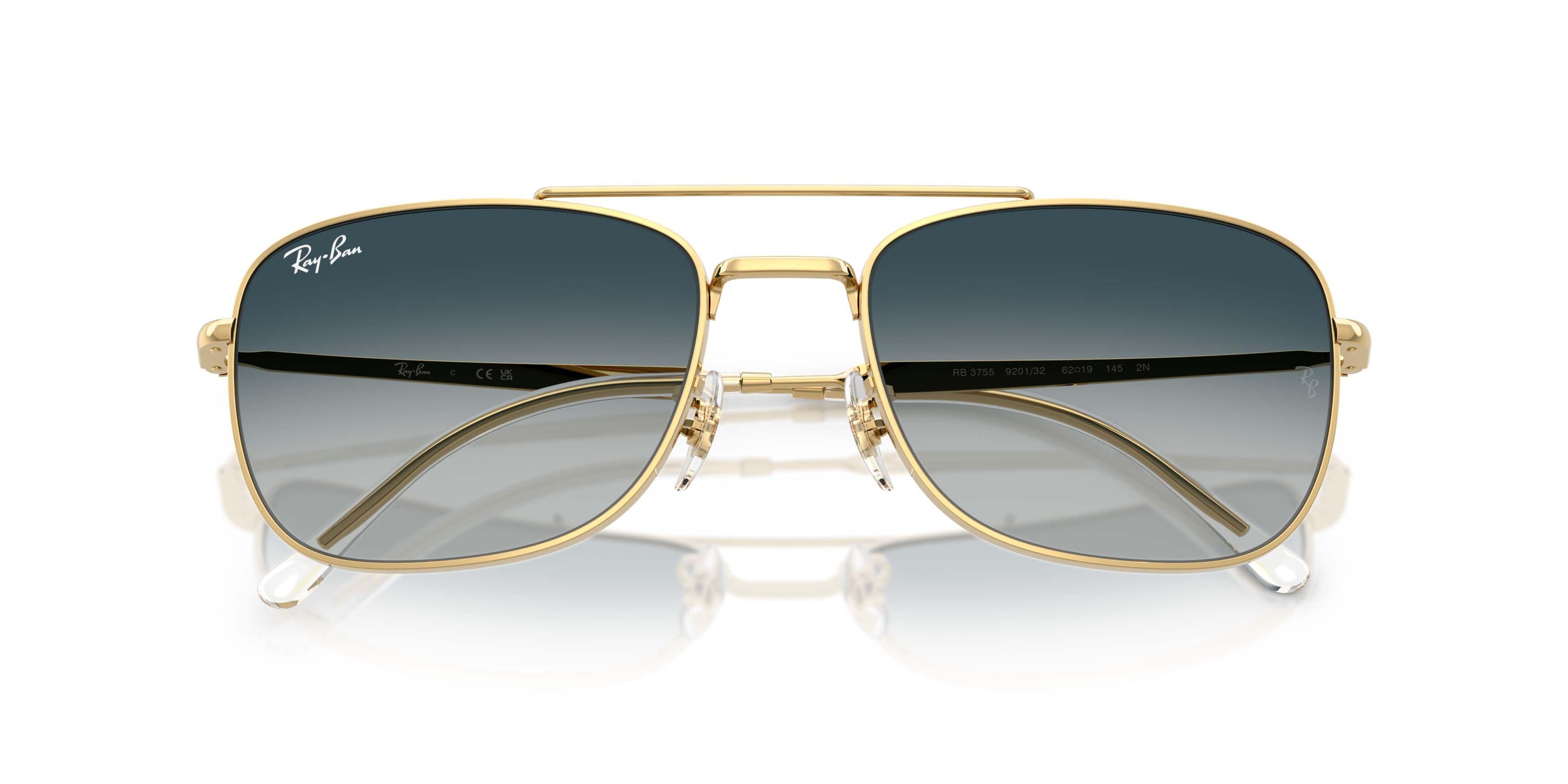 Ray-Ban RB3755 Grey Gradient Blu Sunglasses &ndash; Polished Arista Gold - GOLD Thumbnail View 5