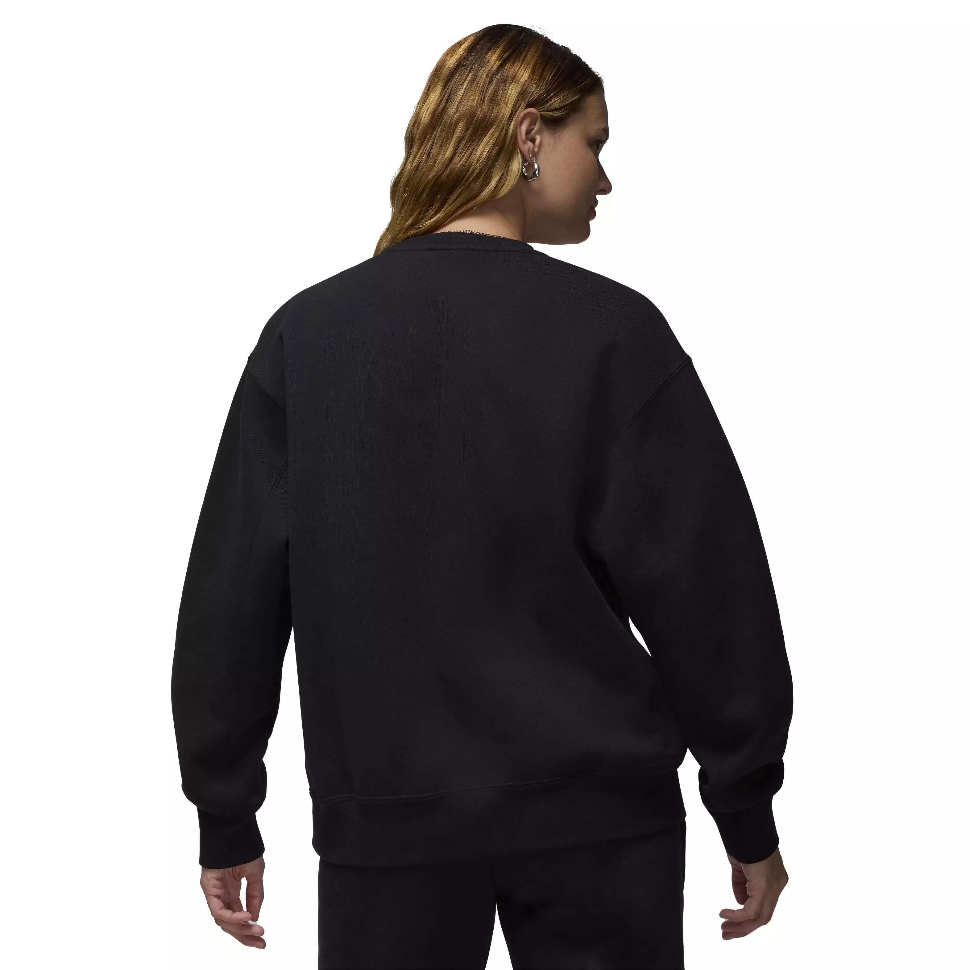 Jordan Women's Flight Fleece Crewneck Sweatshirt - BLACK