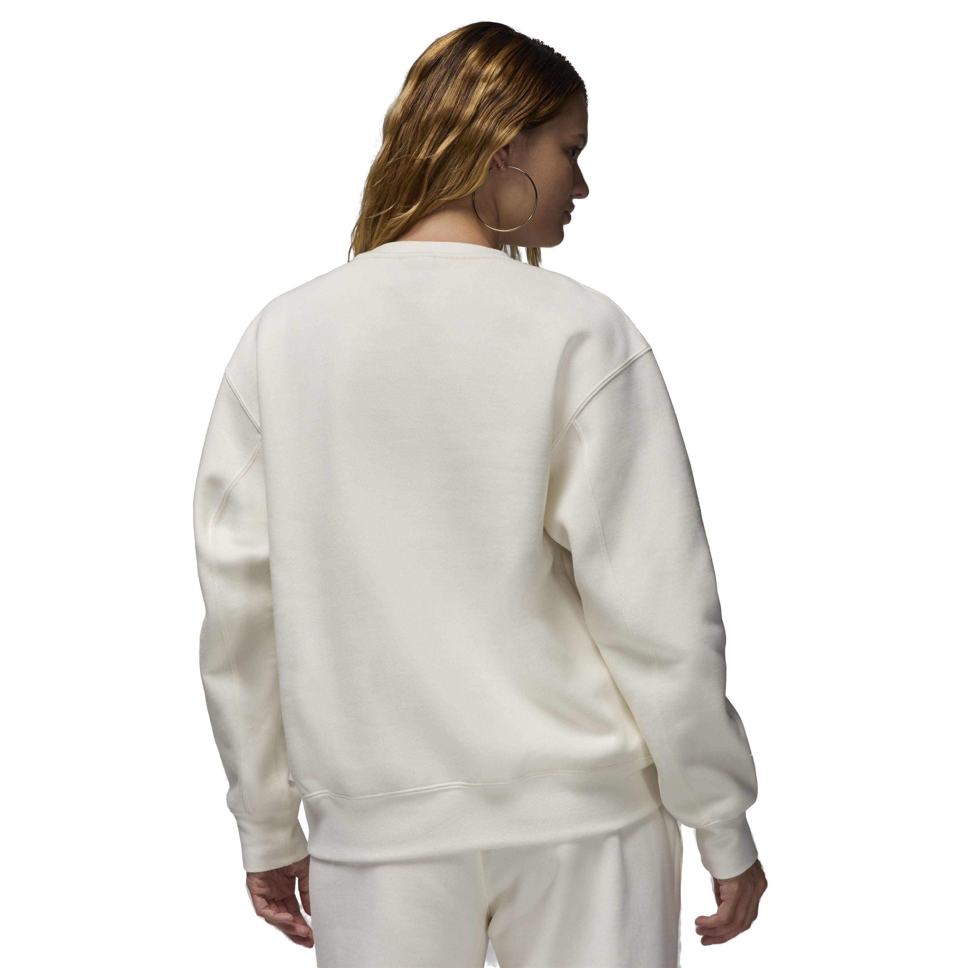 Jordan Women's Flight Fleece Crewneck Sweatshirt - WHITE Thumbnail View 2