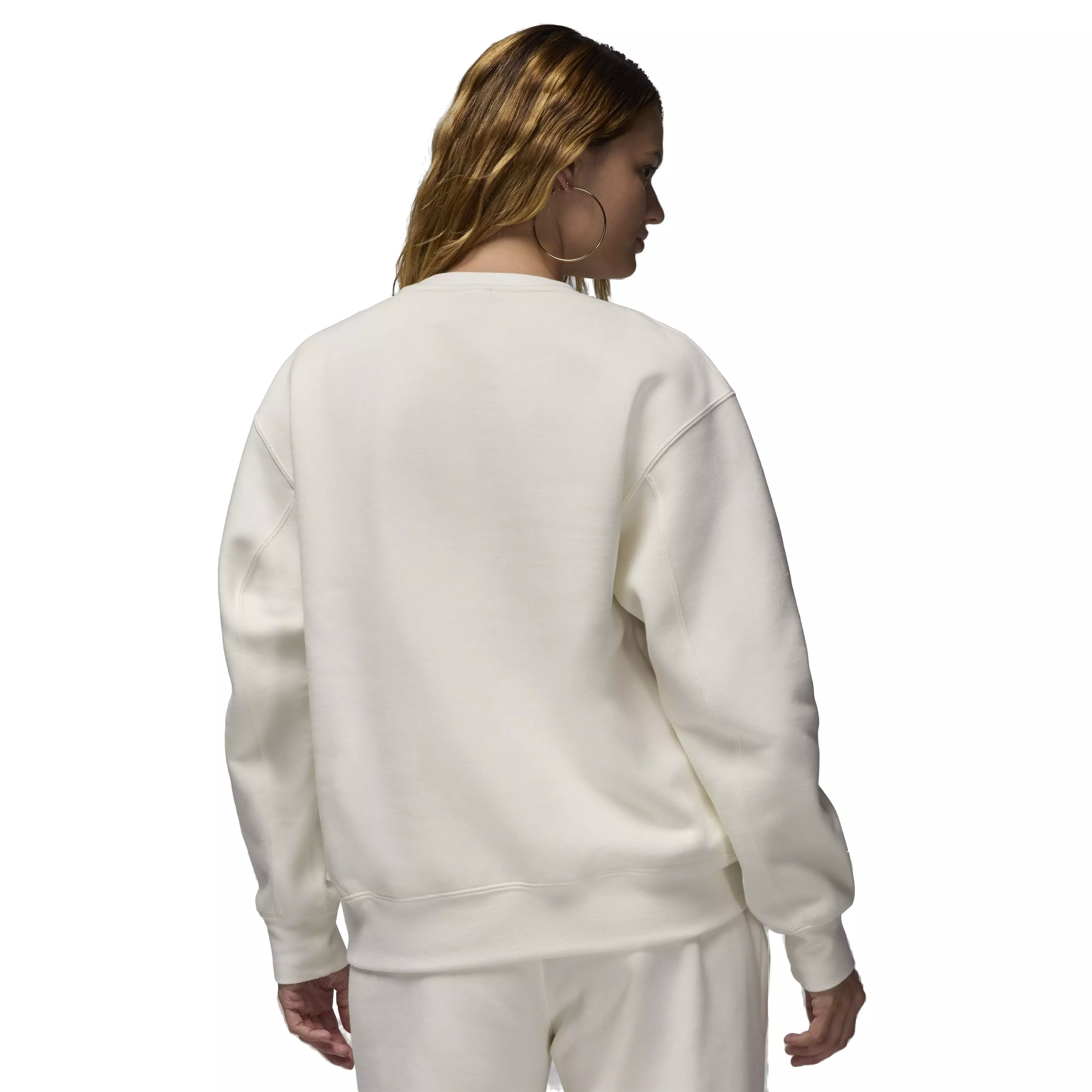 Jordan Women's Flight Fleece Crewneck Sweatshirt - WHITE