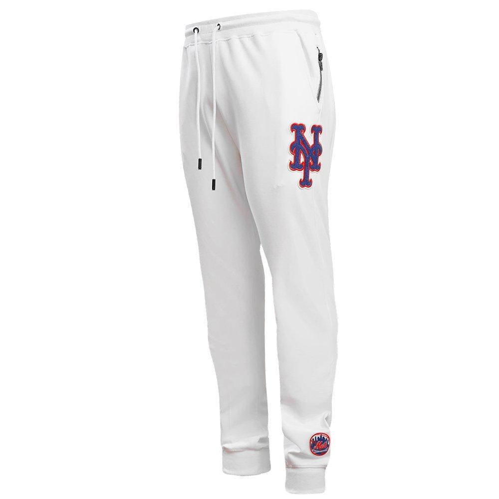 Pro Standard Men's MLB New York Mets Classic Chenille Joggers - WHITE Thumbnail View 3