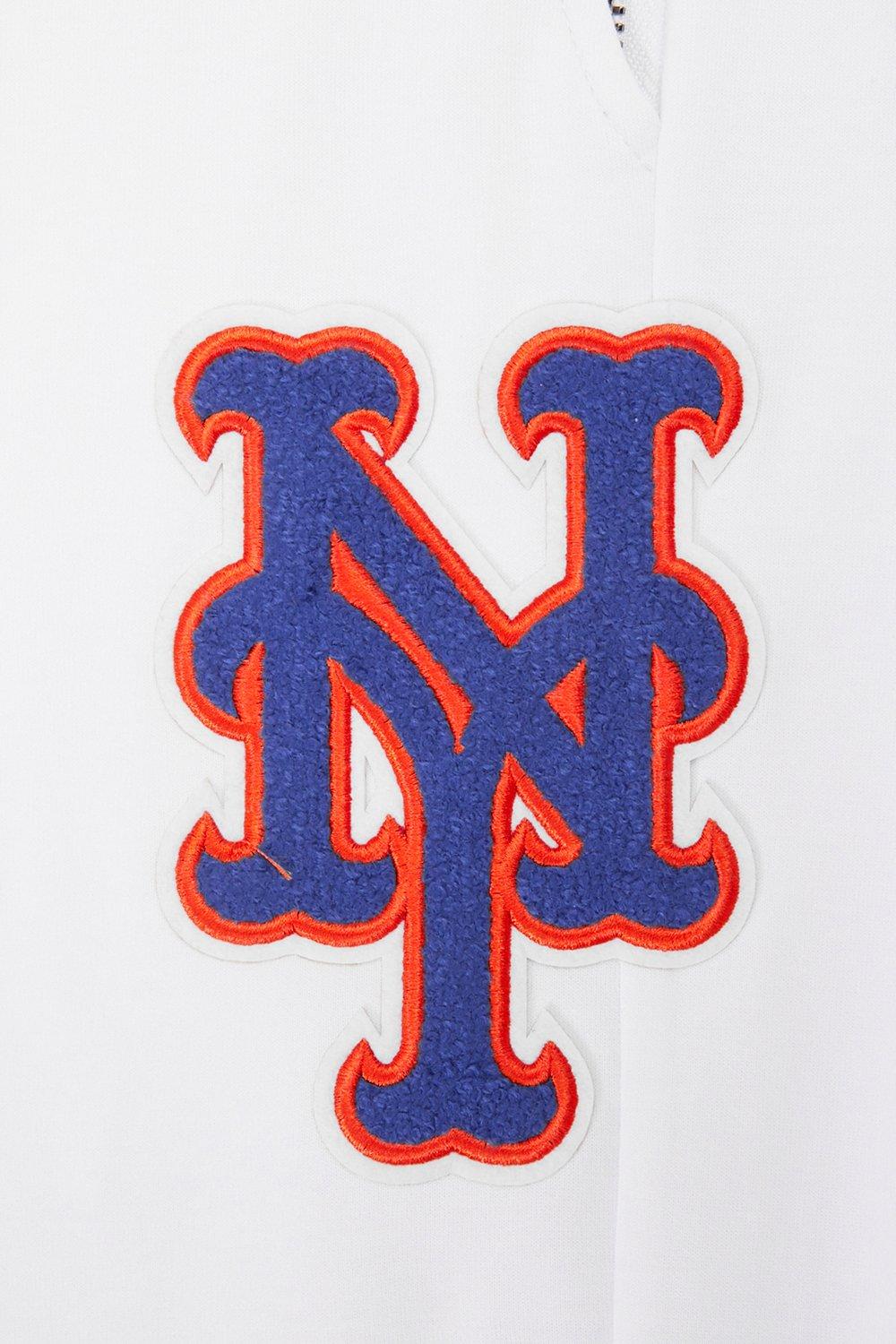 Pro Standard Men's MLB New York Mets Classic Chenille Joggers - WHITE Thumbnail View 7