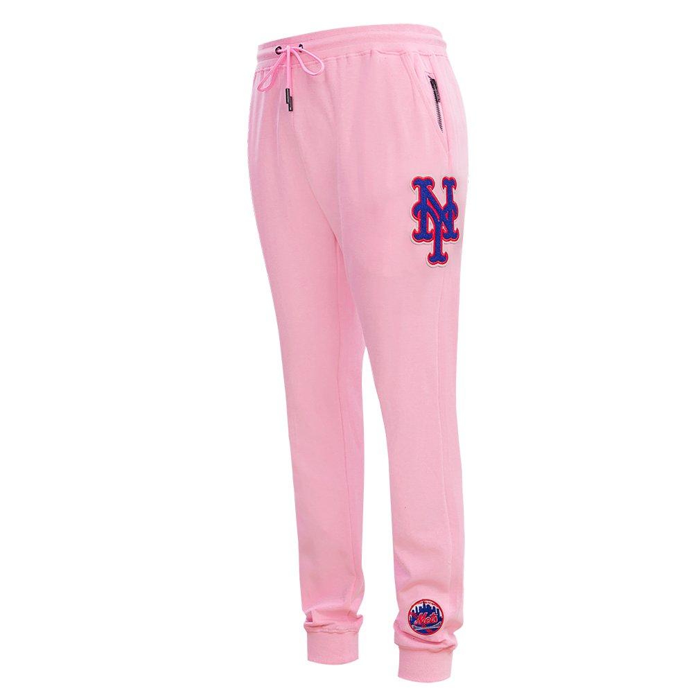 Pro Standard Men's MLB New York Mets Classic Chenille Joggers - PINK Thumbnail View 3